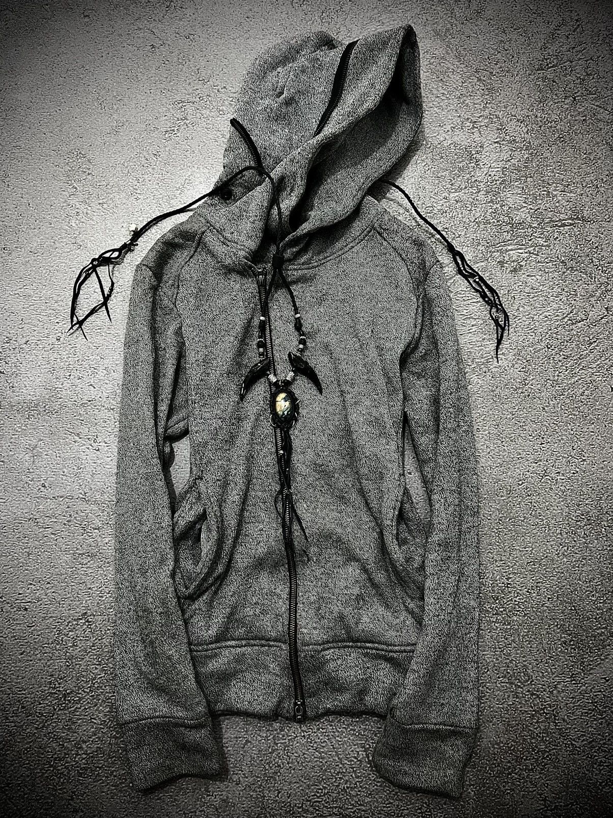 GOSTAR DE FUGA 2000s Fuga Asymmetric Destroy Bono Hood Jakcet Size US M / EU 48-50 / 2 - 3 Thumbnail