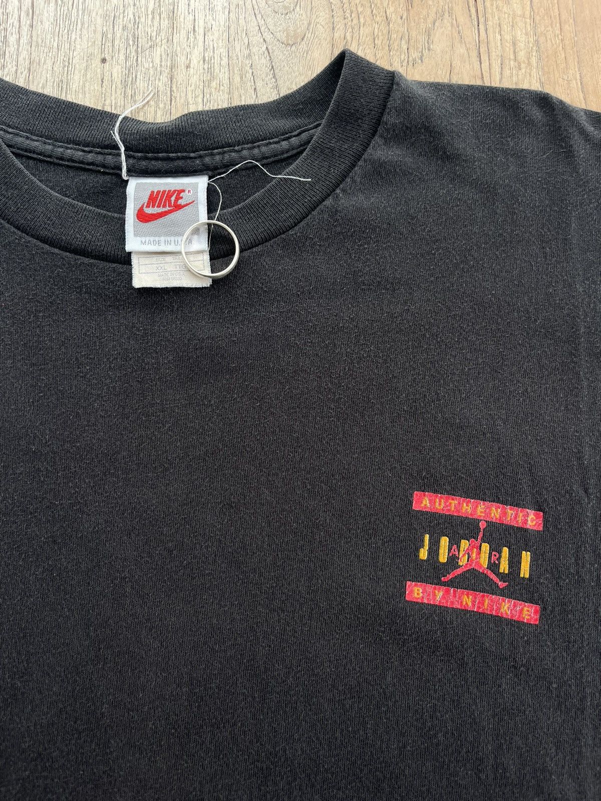 Jordan Brand × Nike × Vintage Vintage Authentic AIR JORDAN by NIKE 90’s Tshirt Size US XXL / EU 58 / 5 - 6 Thumbnail