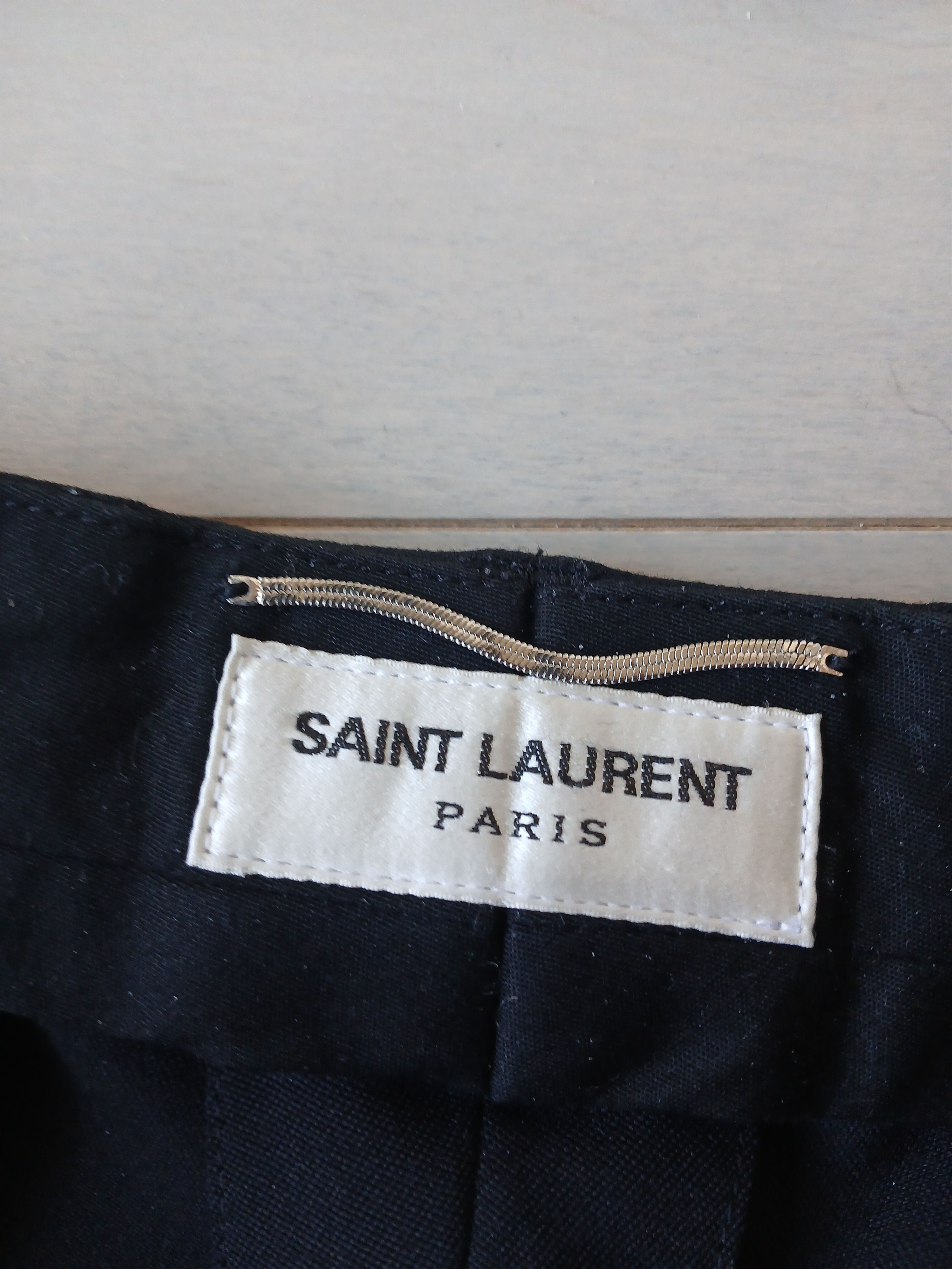 Saint Laurent Paris Saint Laurent Tapered Wool Trousers Size US 30 / EU 46 - 6 Thumbnail