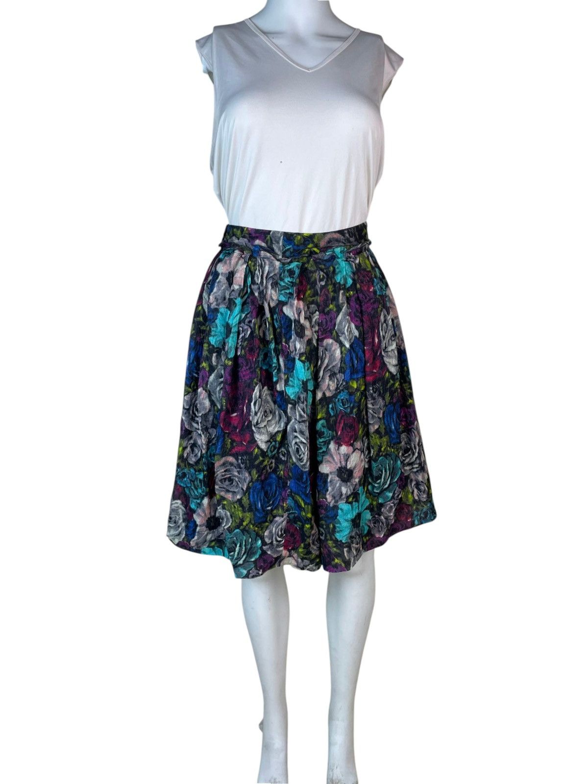 Lanvin Resort 2010 Lanvin by Alber Elbaz Floral Silk Skirt Size 25" / US 0 / IT 36 - 2 Thumbnail
