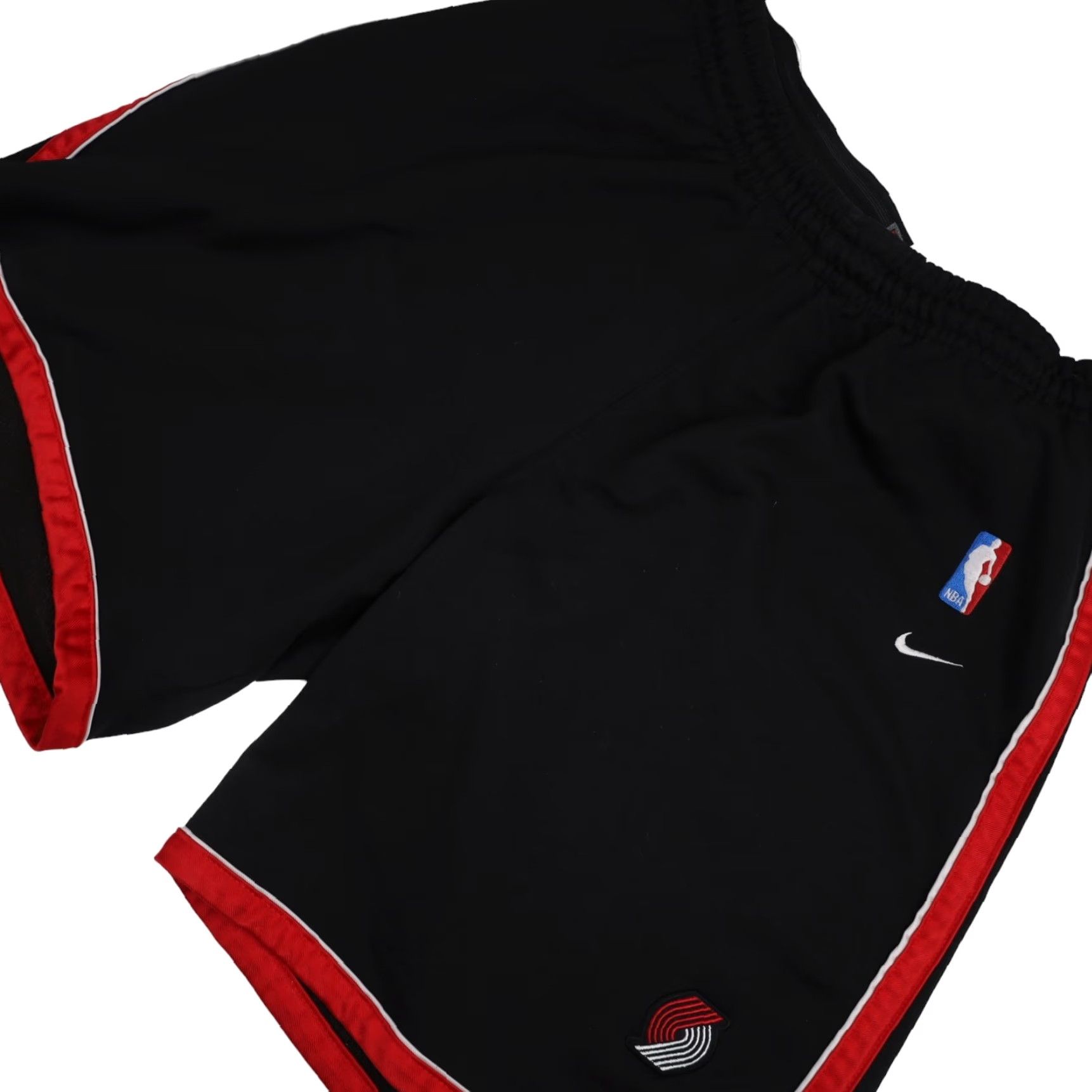 Nike VINTAGE Nike NBA Authentic Portland Blazers Basketball Shorts Black Mens Large Size US 33 - 2 Thumbnail
