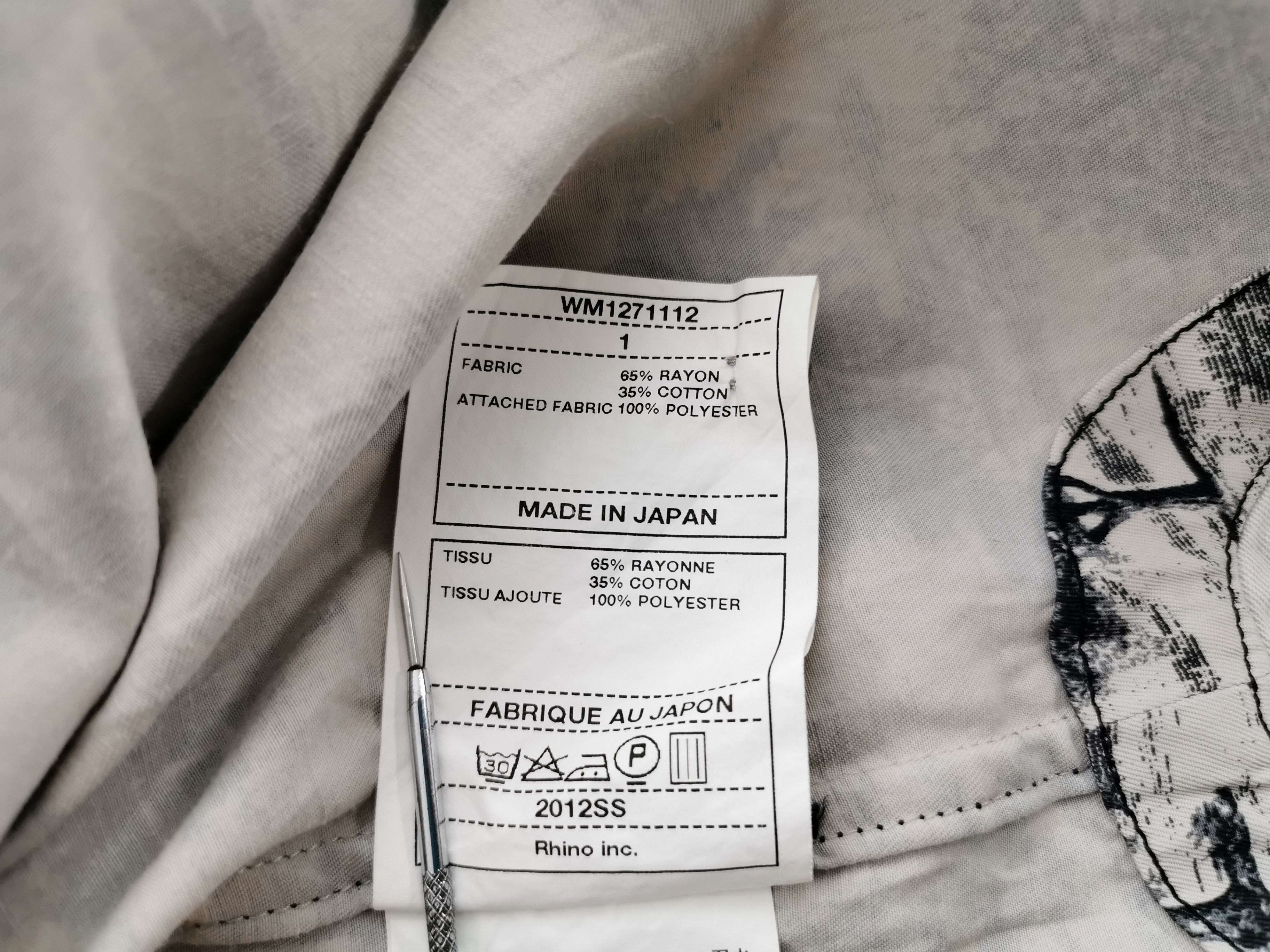 White Mountaineering Vintage White Mountaineering Button Shirt Made In Japan Size US S / EU 44-46 / 1 - 6 Thumbnail