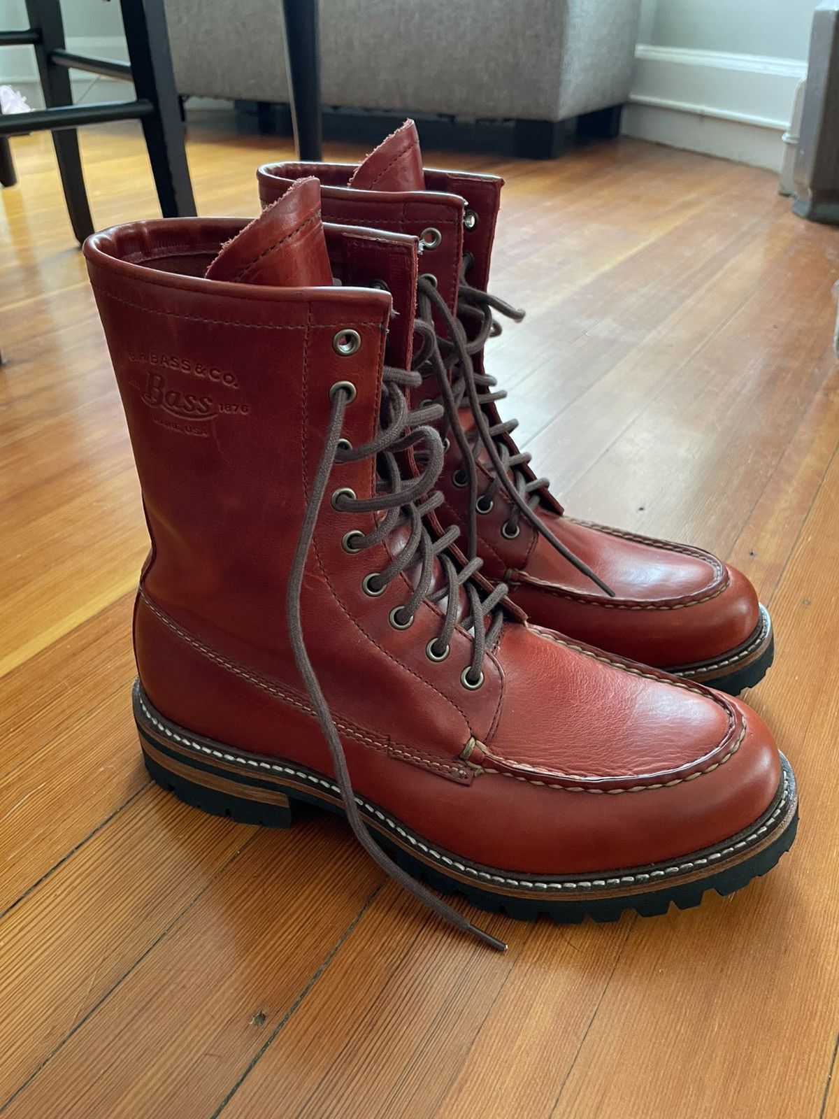 G.H. Bass & Co. G.H. Bass & Co. Scout Hi Lace Leather Boots Size US 10 / EU 43 - 4 Thumbnail