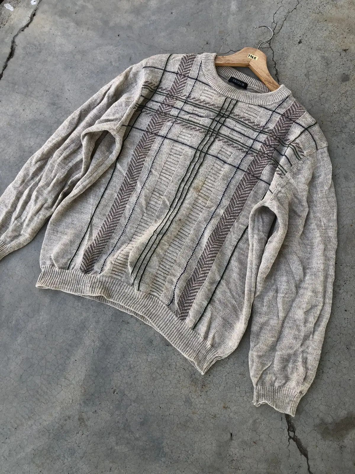 Designer × Japanese Brand × Vintage 📌Japanese Ex-Club Knitsweater Jumper/Memeri Free style Size US L / EU 52-54 / 3 - 2 Thumbnail