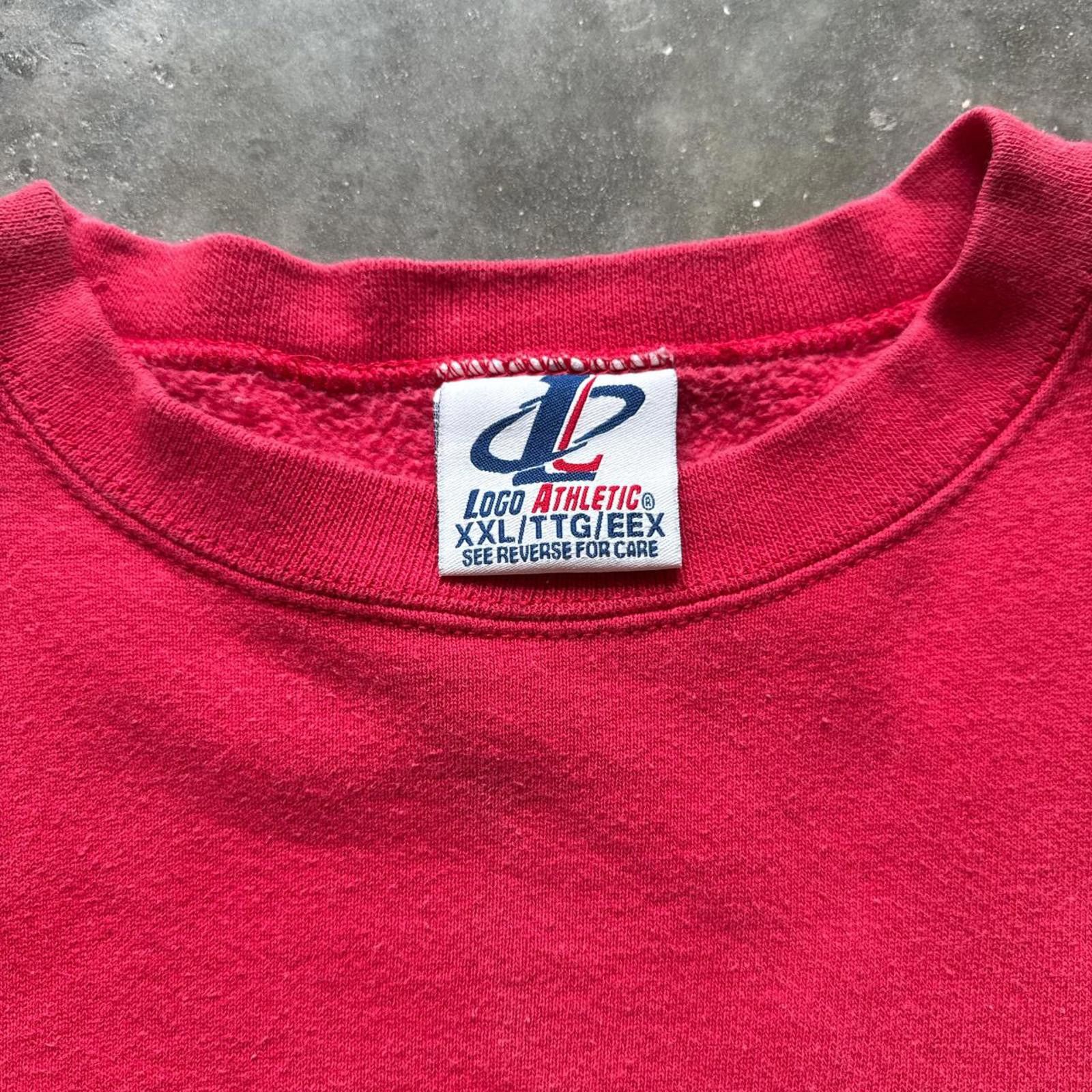 Logo Athletic Chicago Bulls Red Vintage Logo Athletic Crewneck Sweatshirt Size US XXL / EU 58 / 5 - 5 Thumbnail
