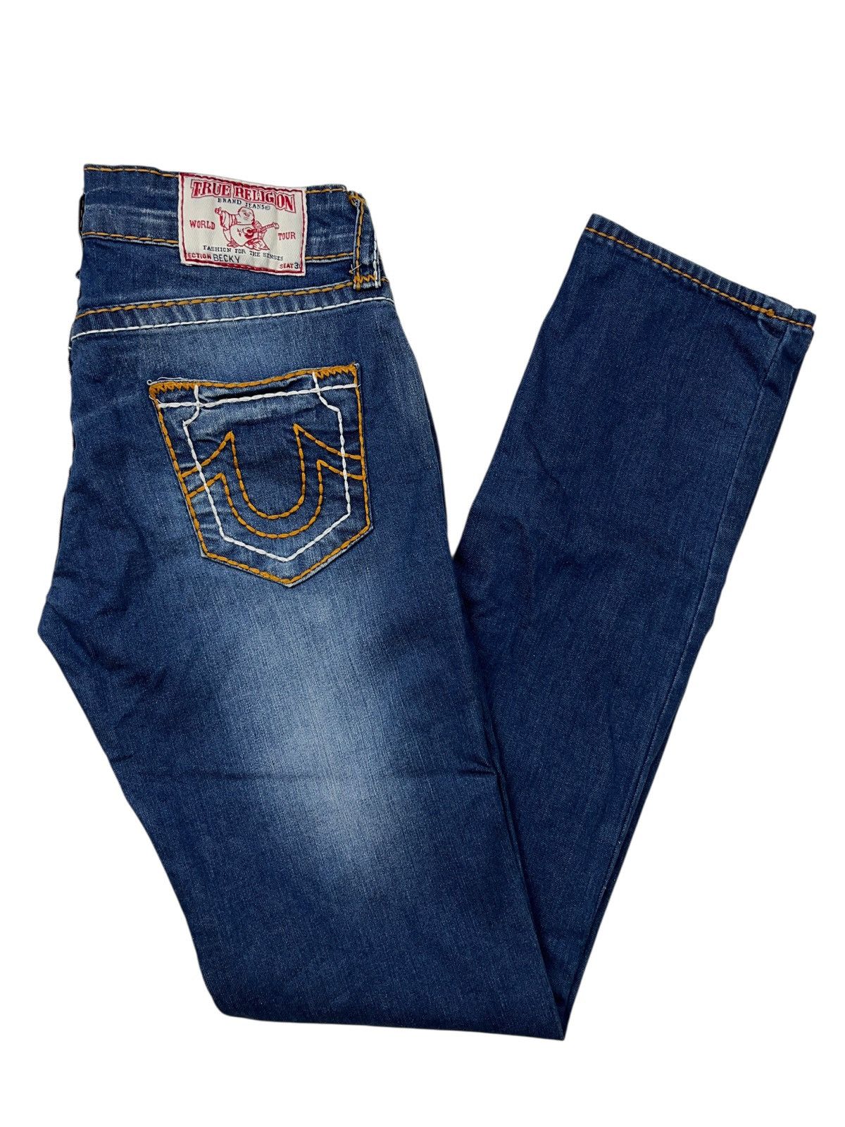True Religion Vintage True Religion Becky Jeans Embroidered Slim Size 31 Size 31" - 1 Thumbnail