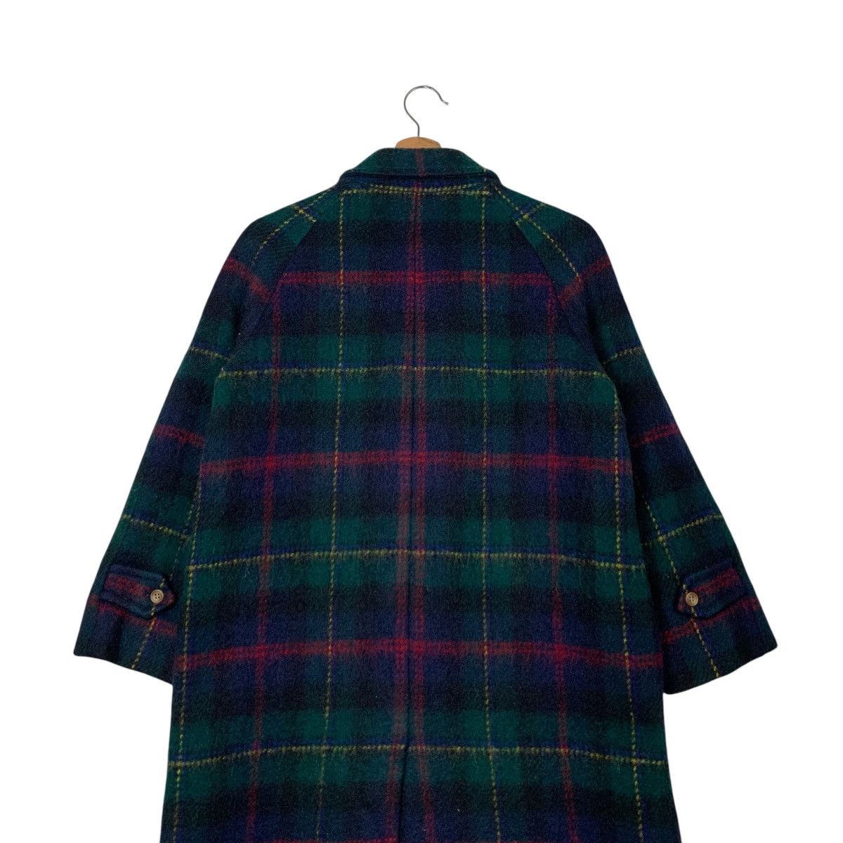 Japanese Brand LADIES TRADITIONAL Wool Tartan Long Coat #2068-C90 Size M / US 6-8 / IT 42-44 - 9 Thumbnail