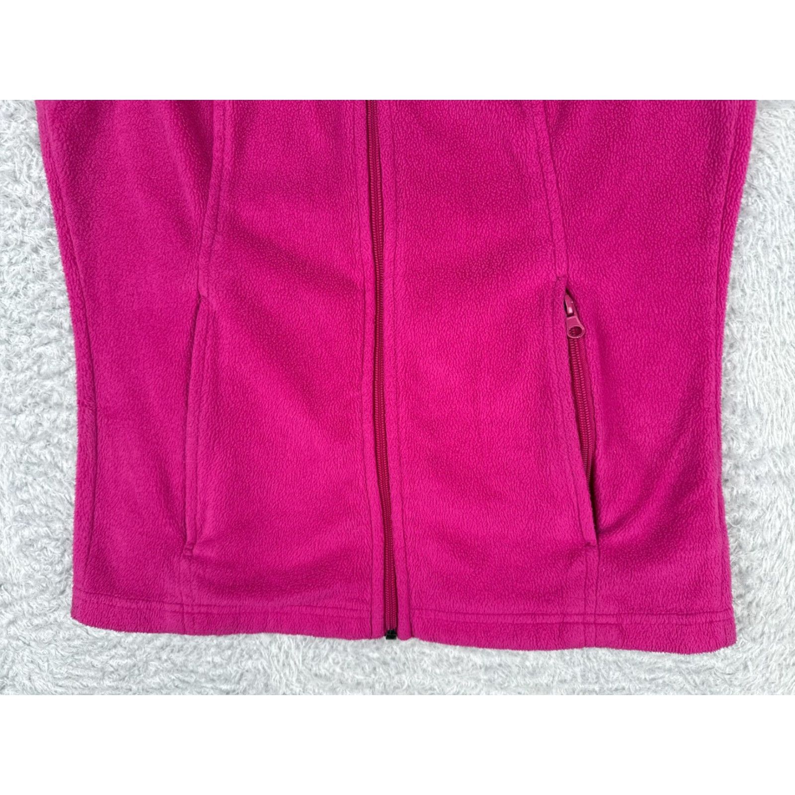 Pinko VINTAGE Columbia Vest Women XS Pink Fleece Polyester Full Zip Walking Golf Size S / US 4 / IT 40 - 5 Thumbnail