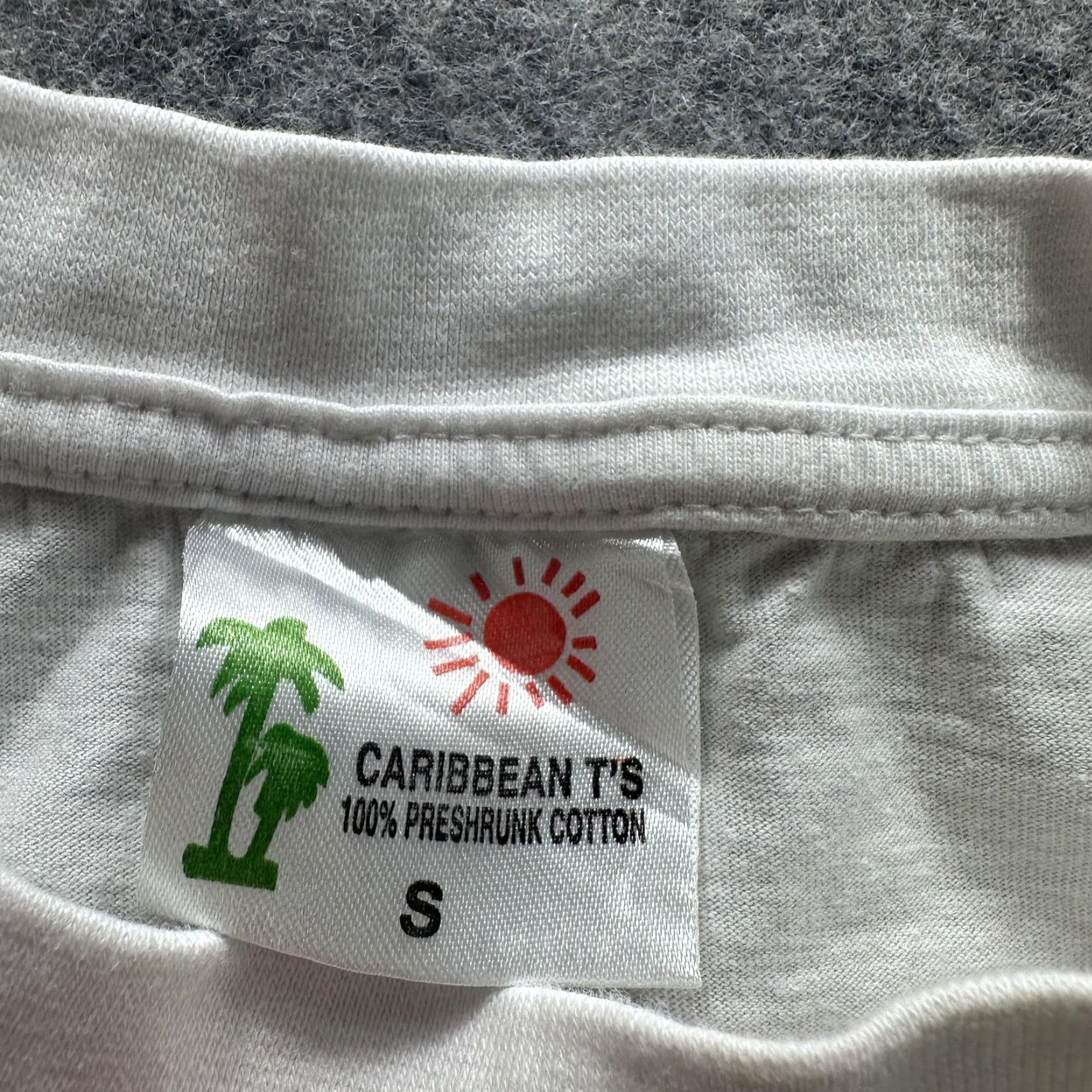 Vintage VINTAGE Caribbean T's Shirt Mens Small White Graphic Tee St Martin St Maarten Beach Travel Cat Art 90s Mens? Size US S / EU 44-46 / 1 - 3 Thumbnail
