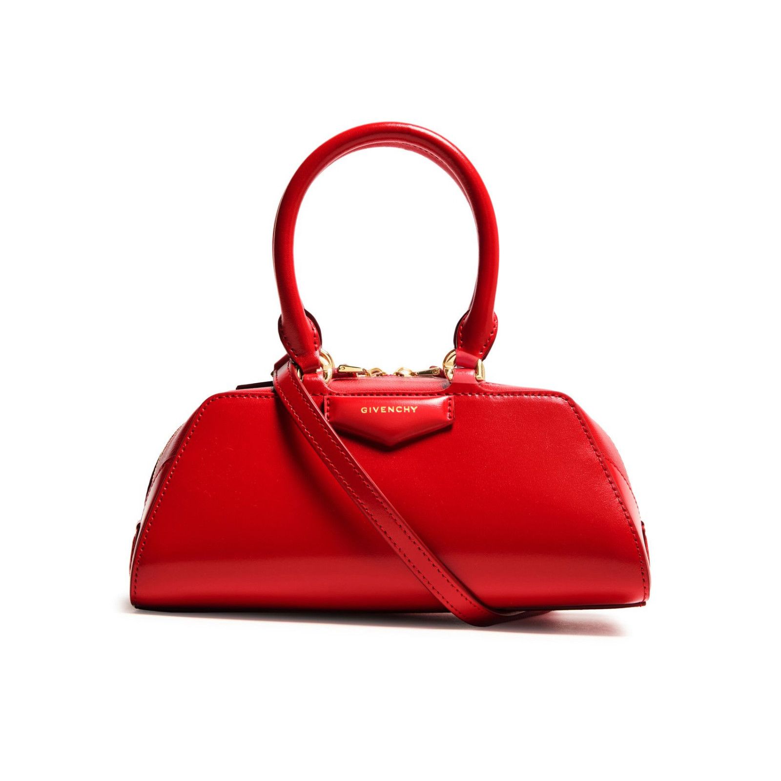 Givenchy GIVENCHY Antigona Mini Red Leather Top Handle Bag New Size ONE SIZE - 1 Thumbnail