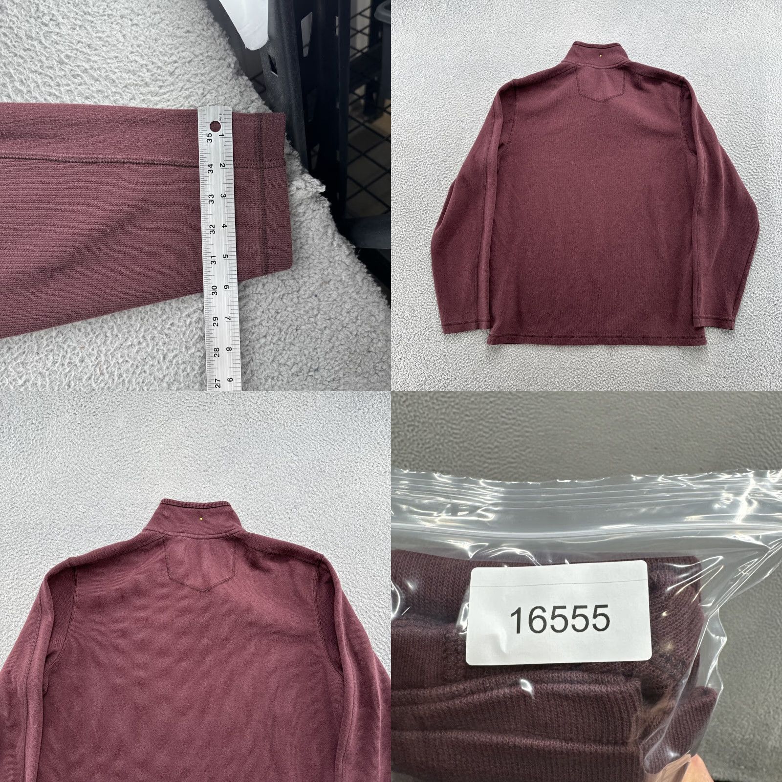 Eddie Bauer Eddie Bauer Men’s 1/4 Zip Pull Over Sweater Jacket XLT Tall Maroon Red Polyester Fleece Logo Mock Neck Zip Sweatshirt Vintage: No Mens Clothing Size US XL / EU 56 / 4 - 8 Thumbnail