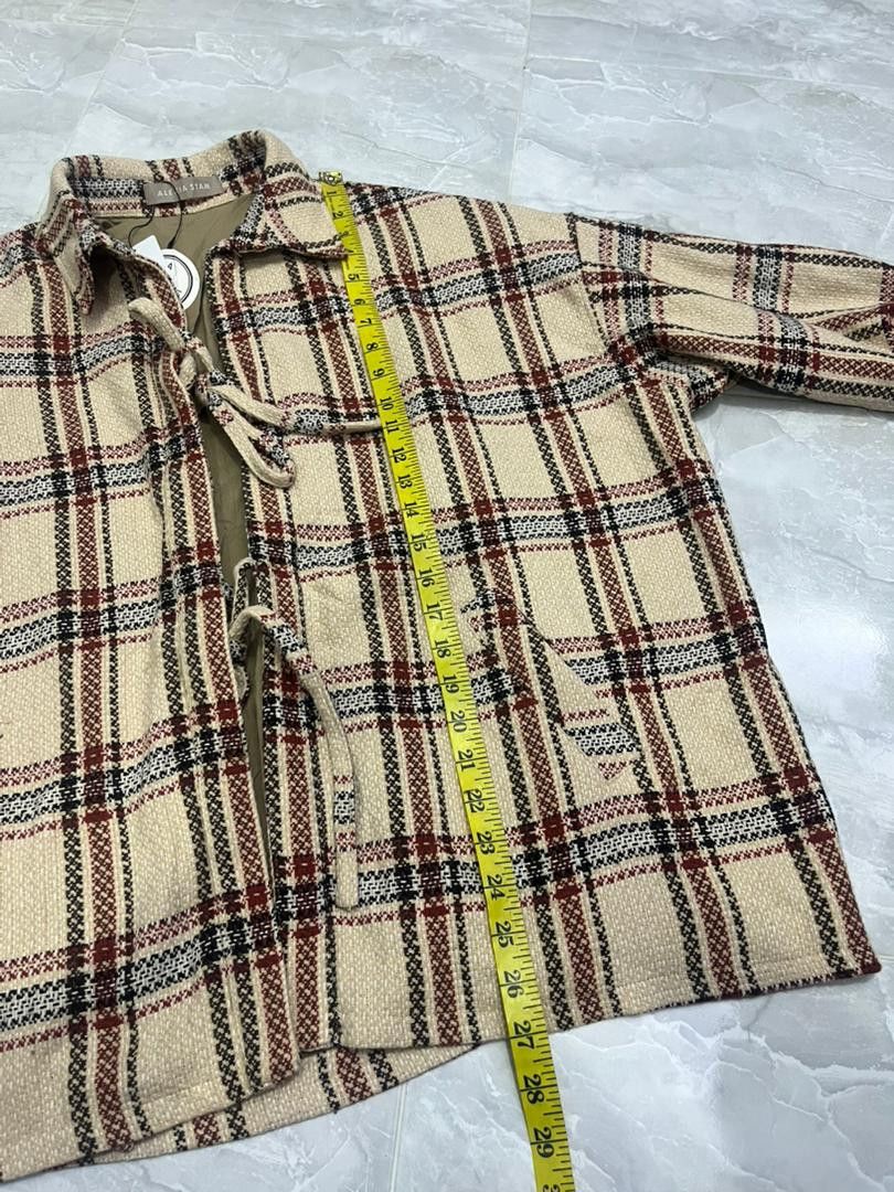 Japanese Brand Alexia Stam Plaid Jacket Deadstock w/ Retail Tag Size US XL / EU 56 / 4 - 15 Thumbnail