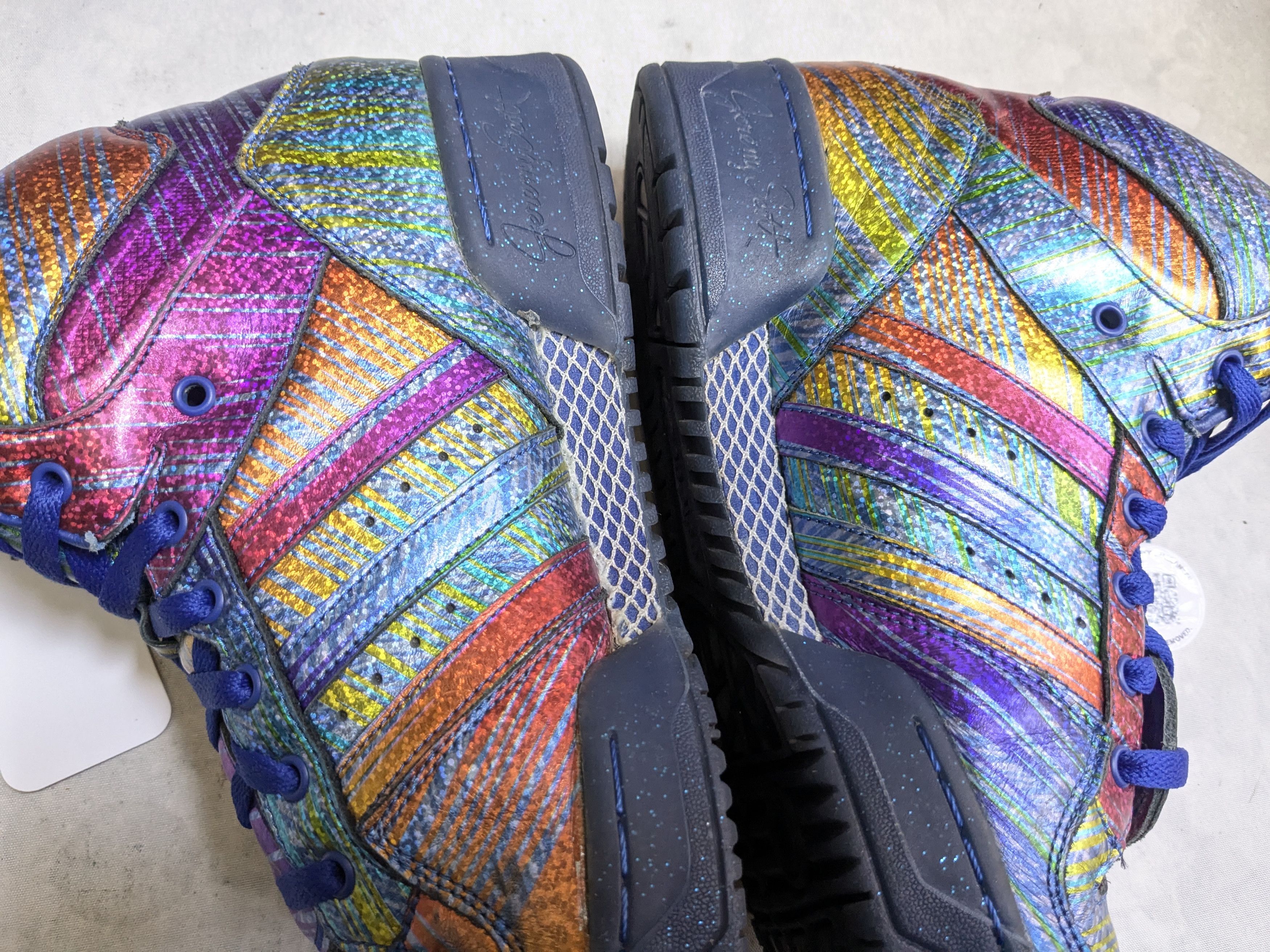 Jeremy Scott Adidas Jeremy Scott JS Wings Rainbow Foil Sneakers Q23650 Size US 10.5 / EU 43-44 - 15 Thumbnail