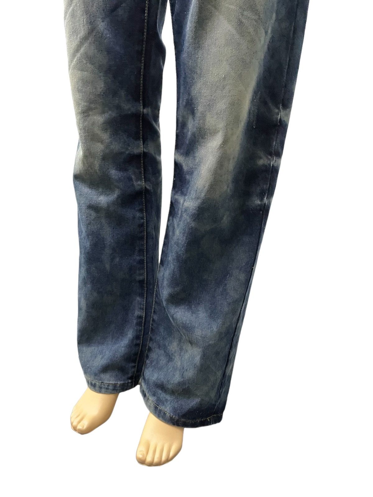 GOSTAR DE FUGA × Hysteric Glamour × Japanese Brand Martin Kustom Enzyme Mud Wash Distressed Jeans Size US 34 / EU 50 - 5 Thumbnail