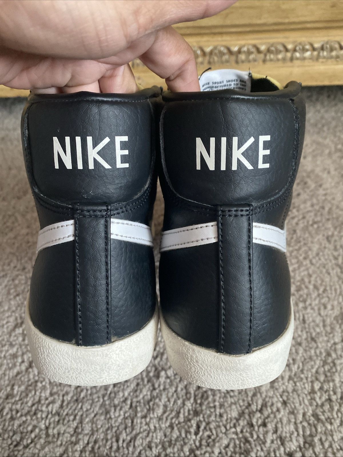 Nike Nike Blazer 77 Mid black vintage leather size 10.5 Size US 10.5 / EU 43-44 - 6 Thumbnail