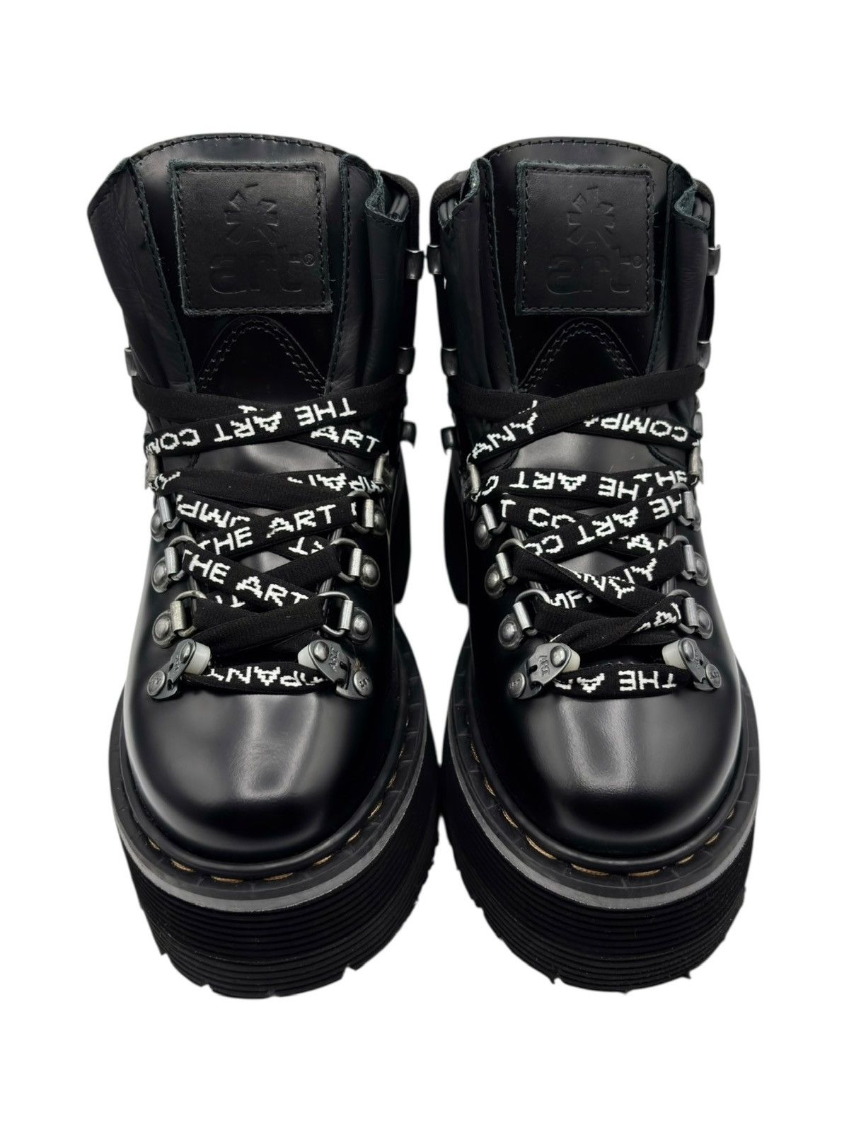 Other Vintage Art black leather platform boots Size 39 Size US 6 / IT 36 - 2 Thumbnail