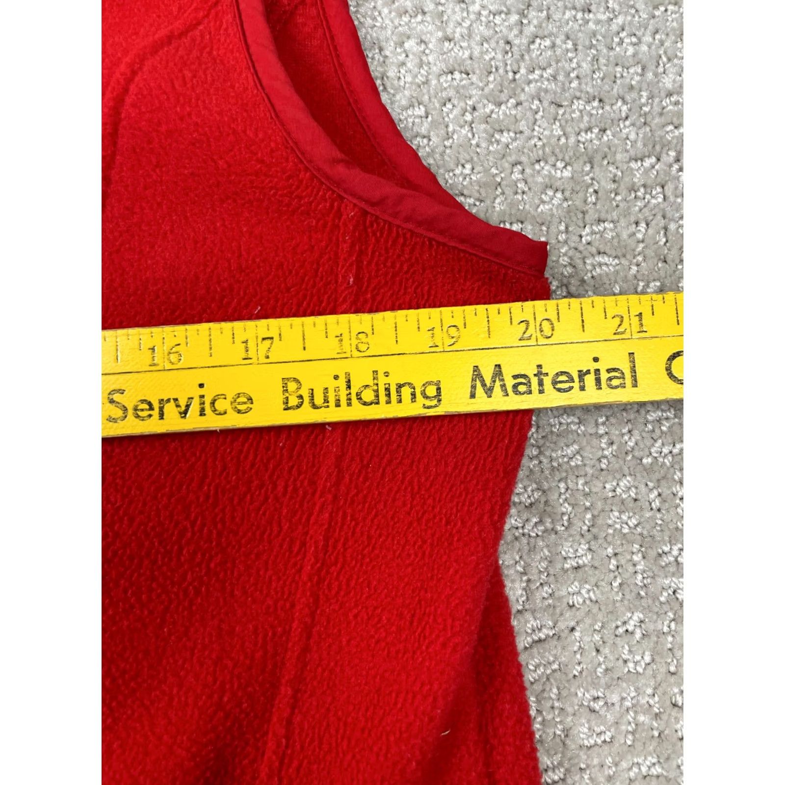 Eddie Bauer Eddie Bauer Vest Womens Large Cherry Red Fleece Full Zip Lightweight Outdoors Size L / US 10 / IT 46 - 3 Thumbnail