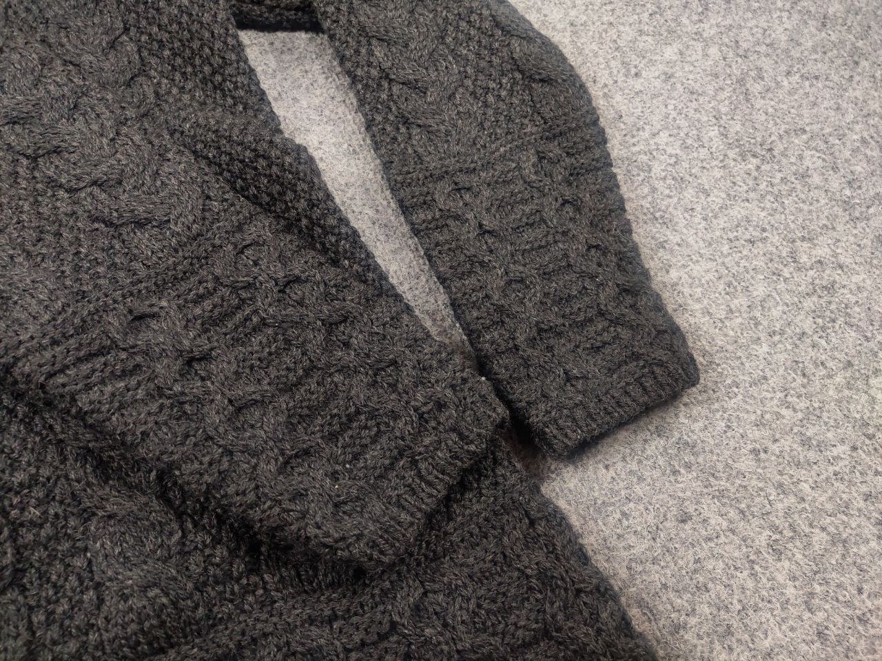 Aran Crafts Aran Crafts Vintage wool Zip Hoodie Knit Cable Gray Sweater Size S / US 4 / IT 40 - 8 Thumbnail