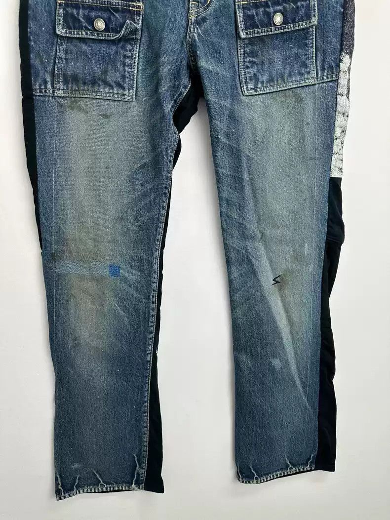 Undercover UNDERCOVER 06SS T-phase patchwork cargo flared jeans Size US 32 / EU 48 - 4 Thumbnail