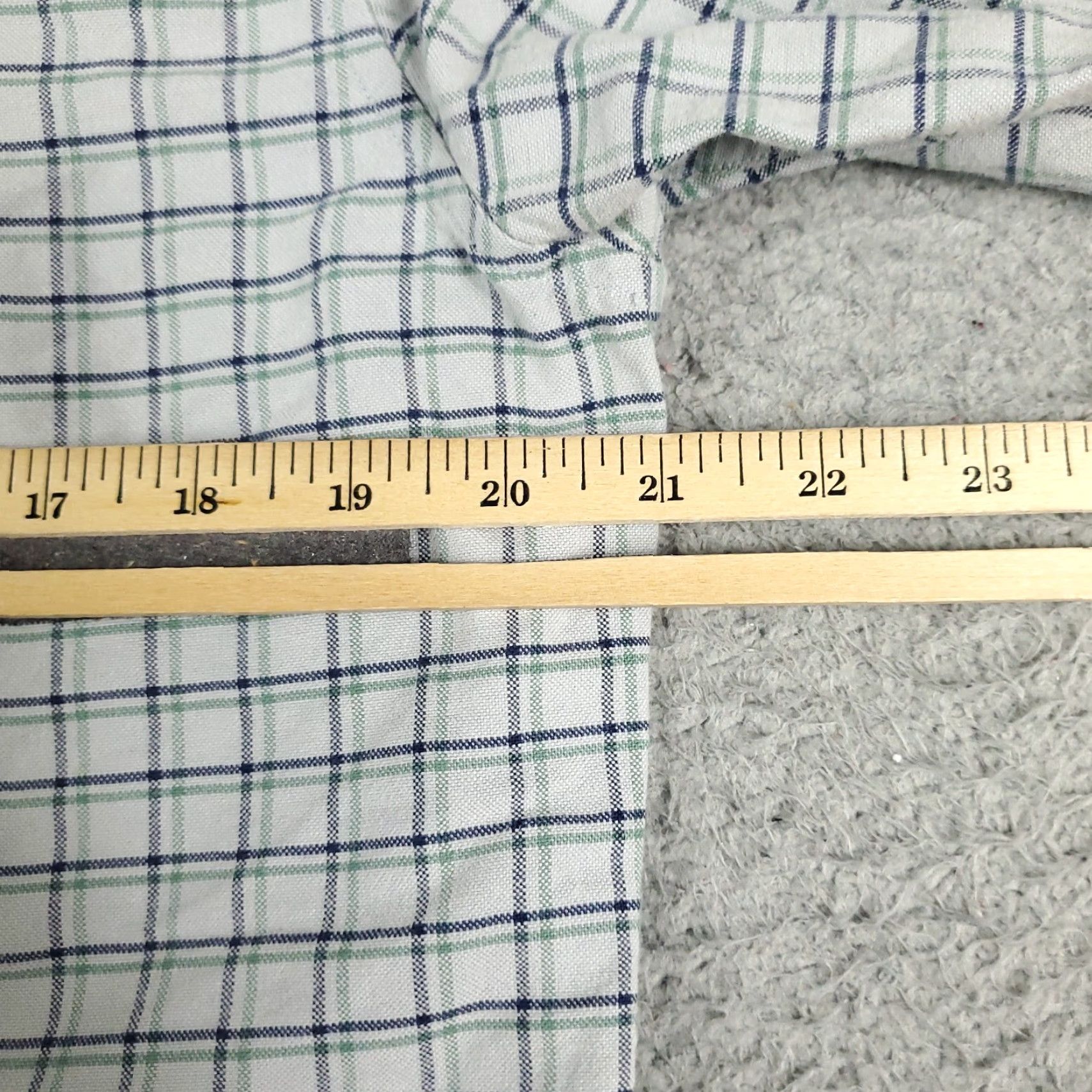 Abercrombie & Fitch Abercrombie & Fitch Shirt Mens Medium Blue Green Check Button Up Long Sleeve Size US XL / EU 56 / 4 - 6 Thumbnail