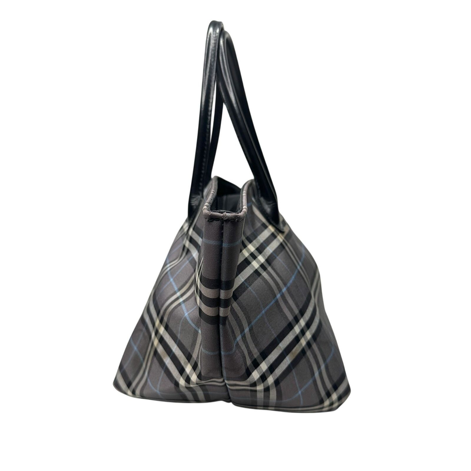 Burberry Autre Marque Burberrys London Gray Nova Check Blue Label Bag Size ONE SIZE - 2 Thumbnail