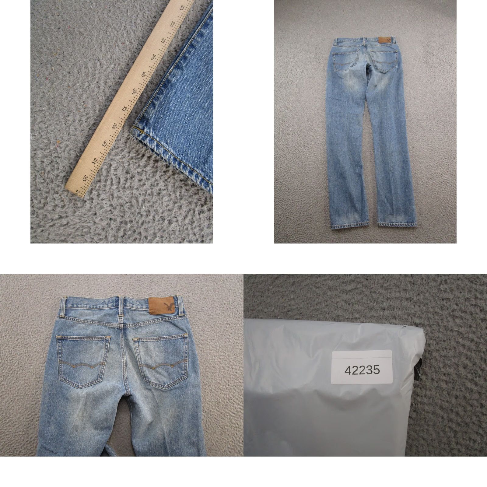 American Eagle Outfitters American Eagle Outfitters Jeans Mens Size 29x32 Blue Denim 5-Pocket Tapered Casual Cotton Pants Size US 29 - 9 Thumbnail