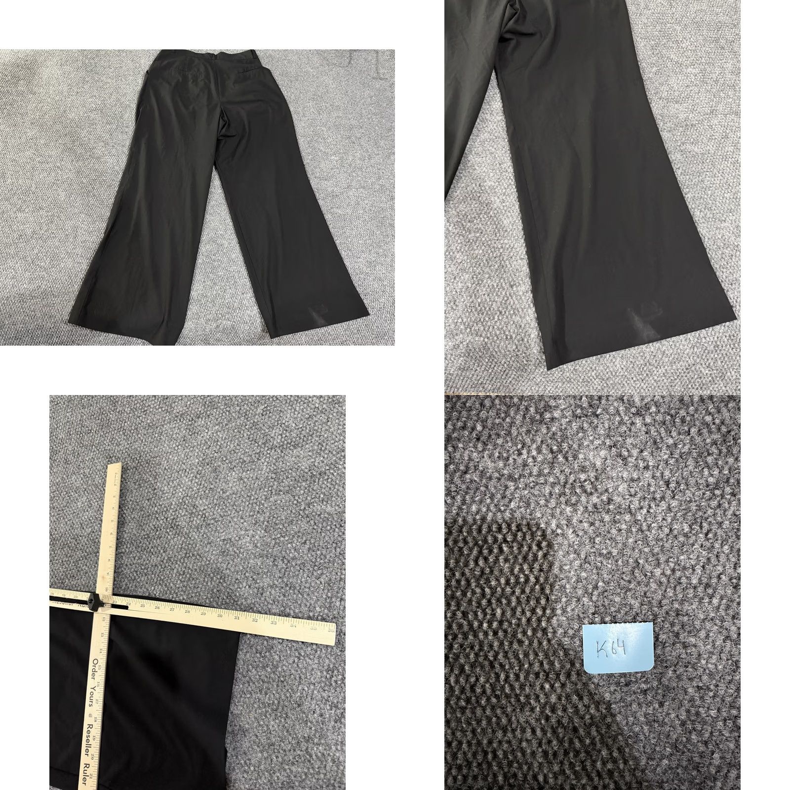 Zara Zara Pants Womens XL Black Pleated Wide Leg Cropped Dress Trousers Stretch Twill Dress Pants Pockets Relaxed Front Zip Front Pleats Size 40" / US 18 - 8 Thumbnail