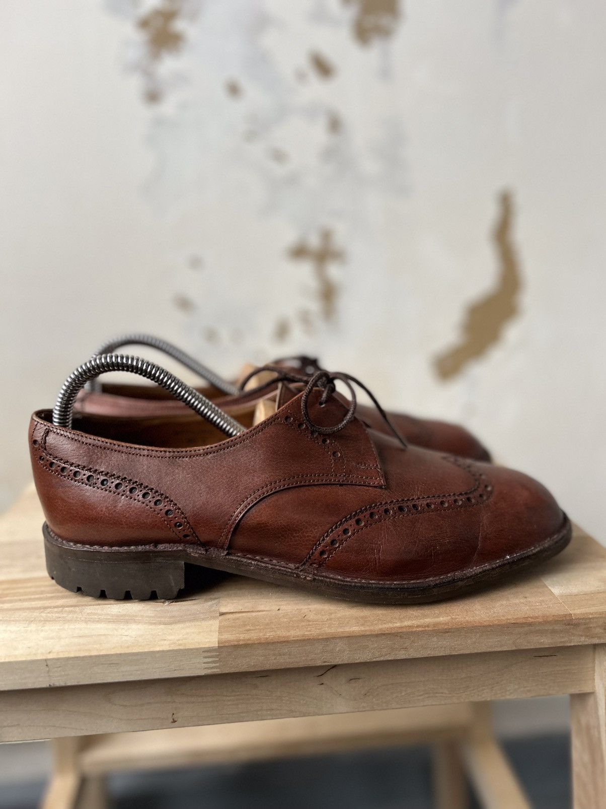 Crockett & Jones × J.M. Weston Crockett & Jones Brown Brogue Shoes Size US 9 / EU 42 - 4 Thumbnail