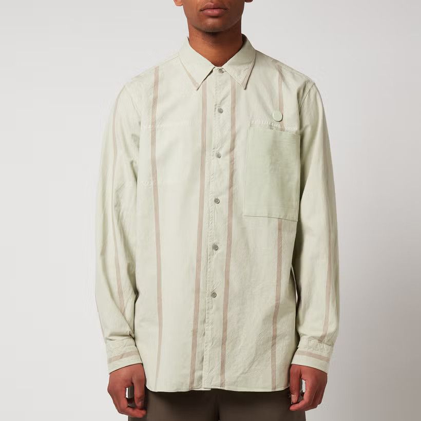 OAMC o1y0225 Striped Shirt in Sage Green Size US S / EU 44-46 / 1 - 1 Thumbnail
