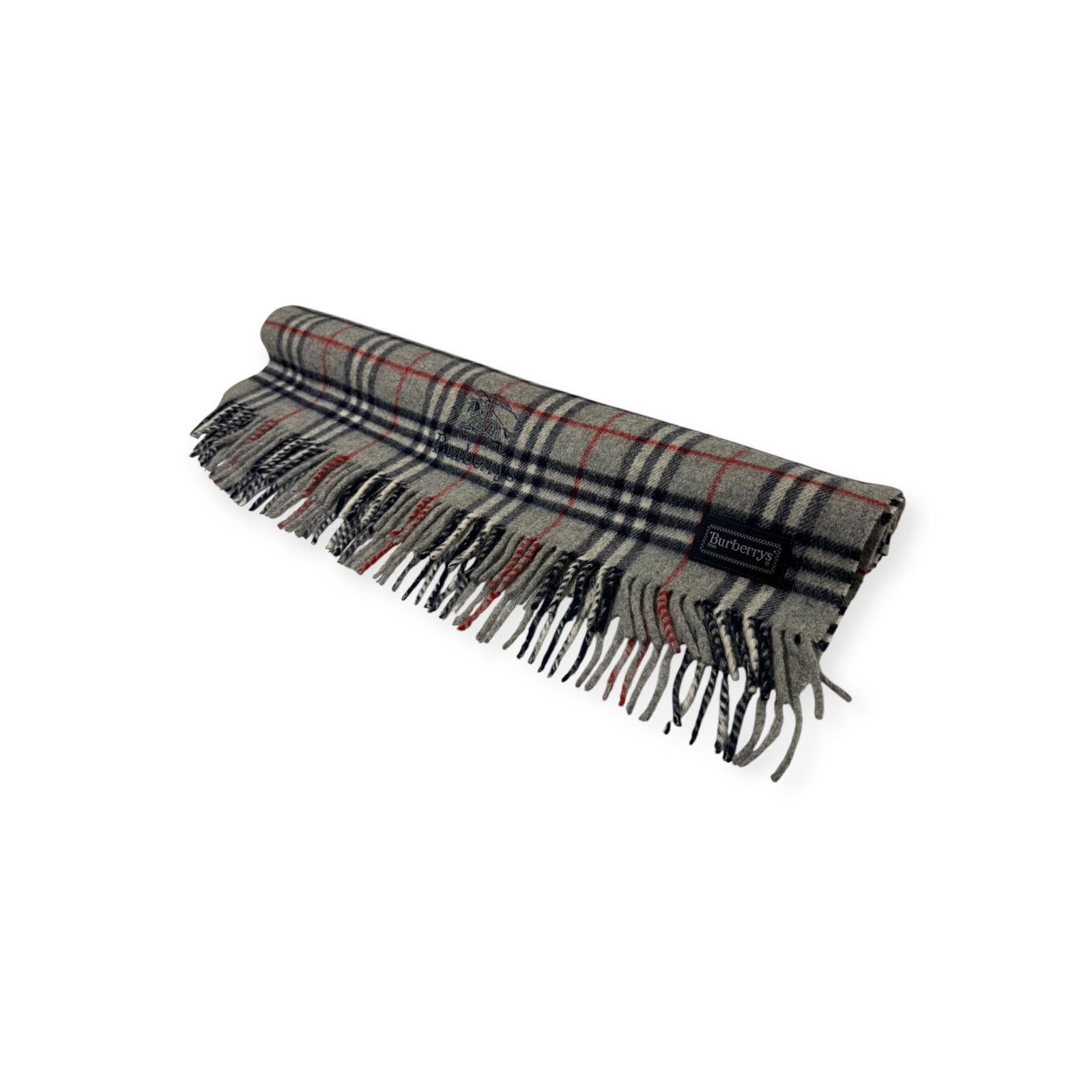 Burberry 🔴 Burberry Blanket Shawl Scarf - Burberrys Nova Check Grey Size ONE SIZE - 5 Thumbnail