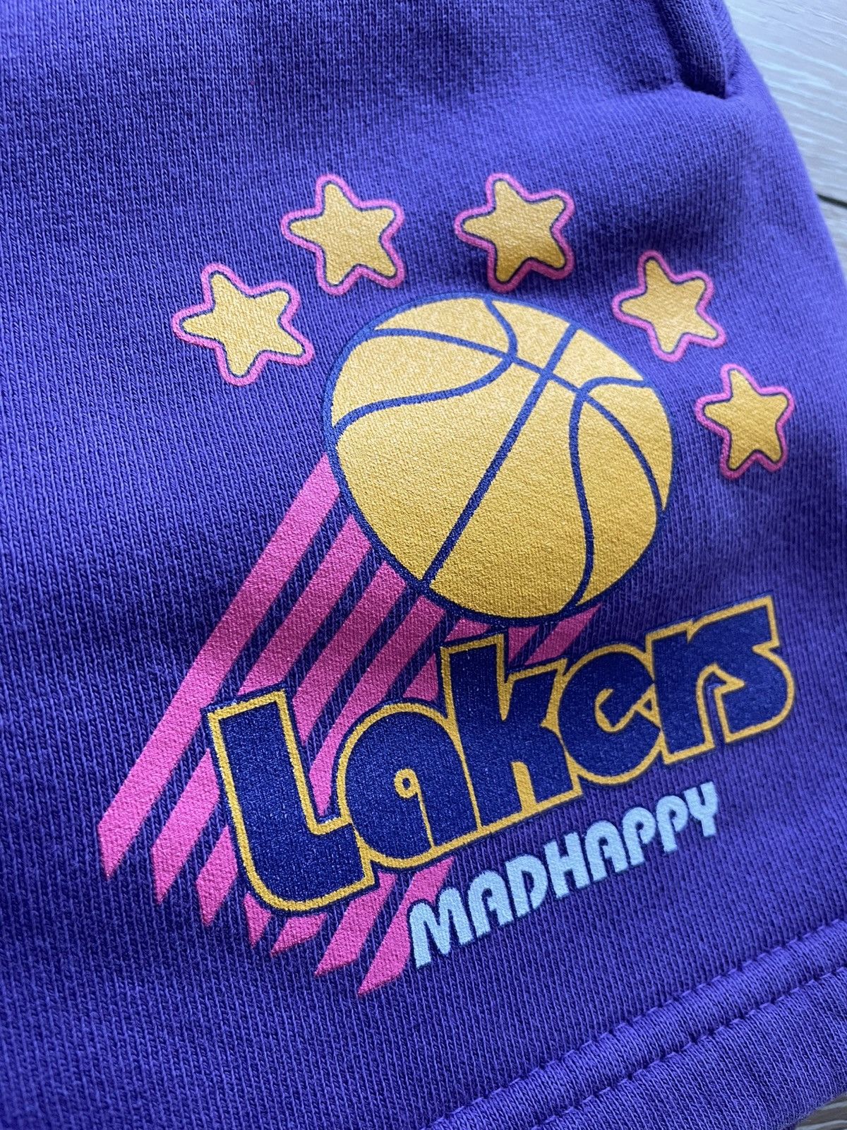 Madhappy Madhappy x NBA Lakers Purple Sweatshorts Women's Small Size 27" / US 4 / IT 40 - 6 Thumbnail