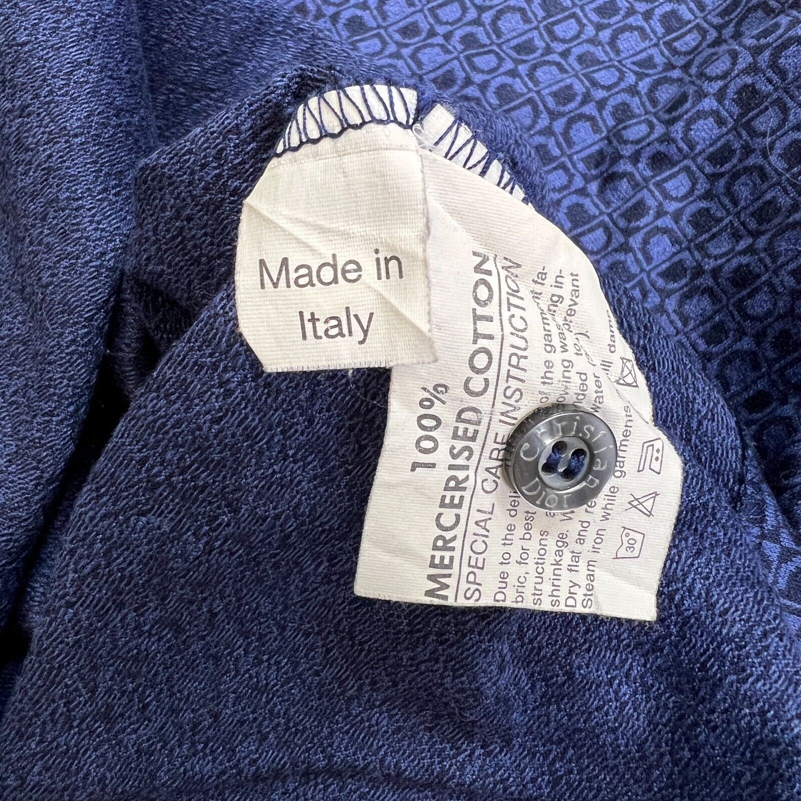 Designer × Dior Christian Dior Polo Shirt Large Oblique Monogram Pocket Tee Size US L / EU 52-54 / 3 - 7 Thumbnail