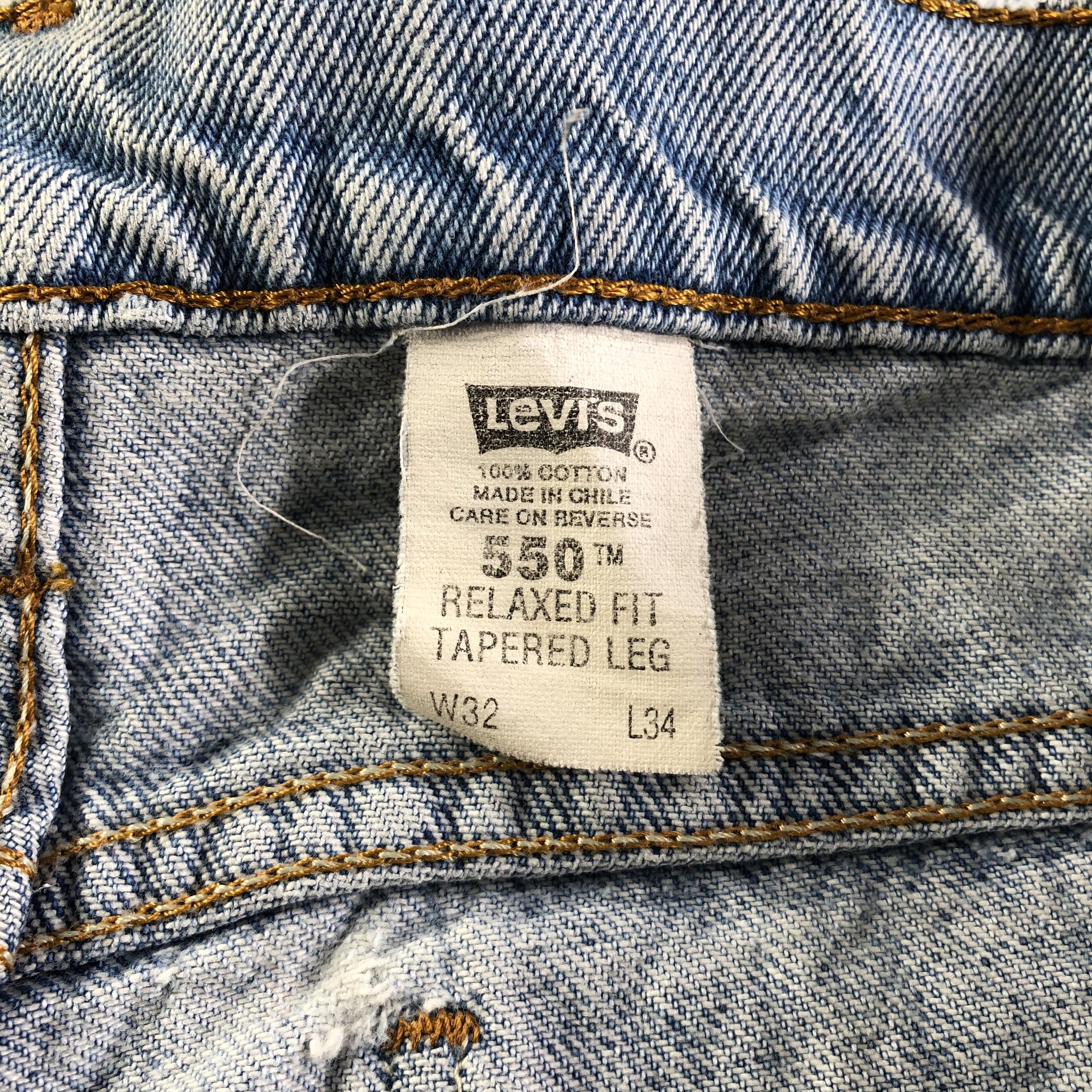Levi's 90s Vintage Light Wash Levis 550 Jeans-J4169 Size US 31 - 12 Thumbnail