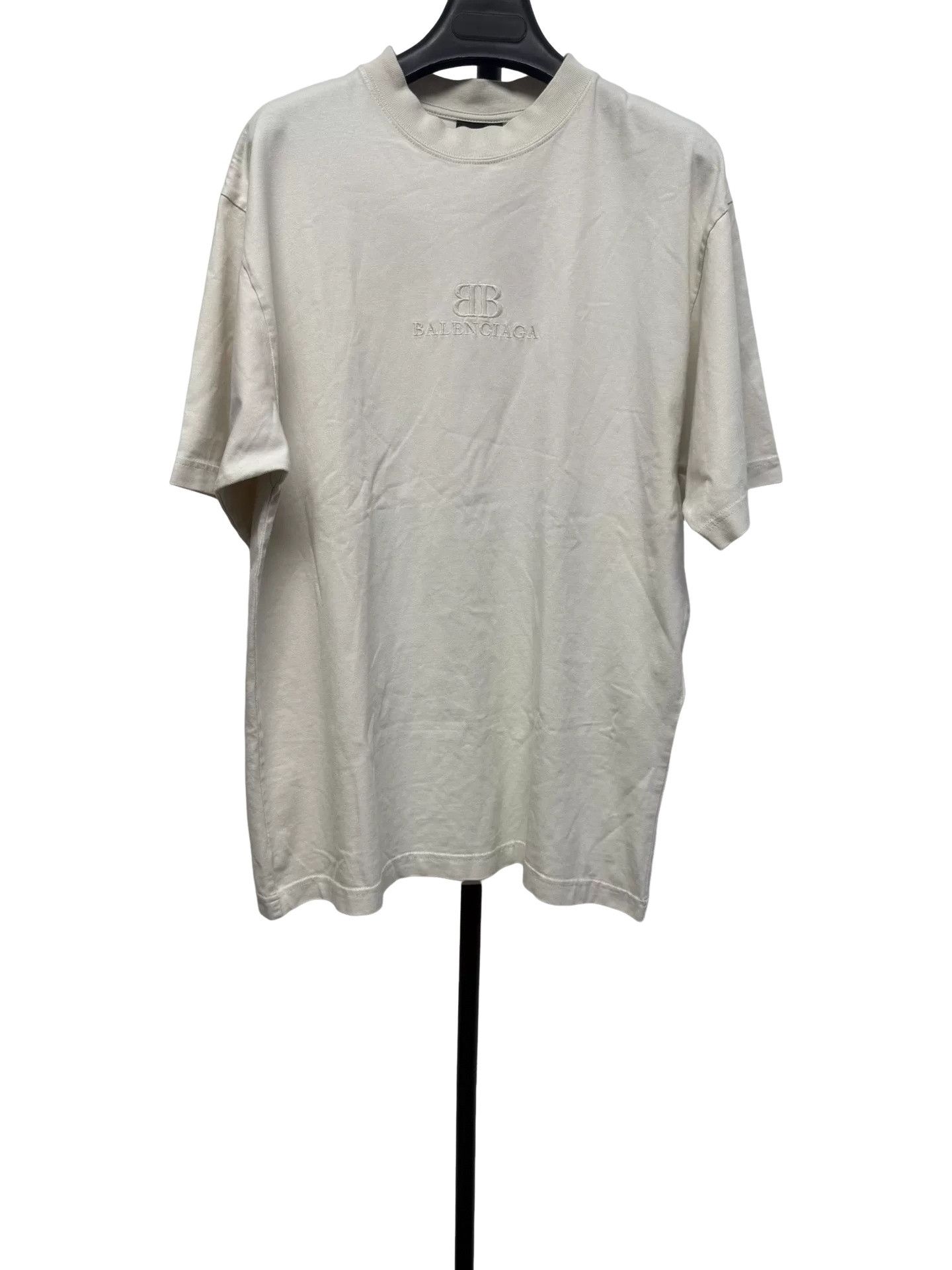 Balenciaga Balenciaga Logo Embroidered T-Shirt XXS Size US XXS / EU 40 - 1 Thumbnail