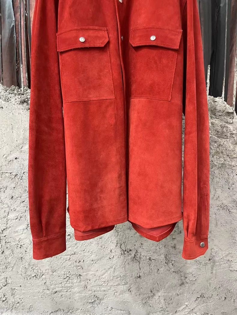 Rick Owens Rick Owens Red Leather Jacket Size US XS / EU 42 / 0 - 4 Thumbnail