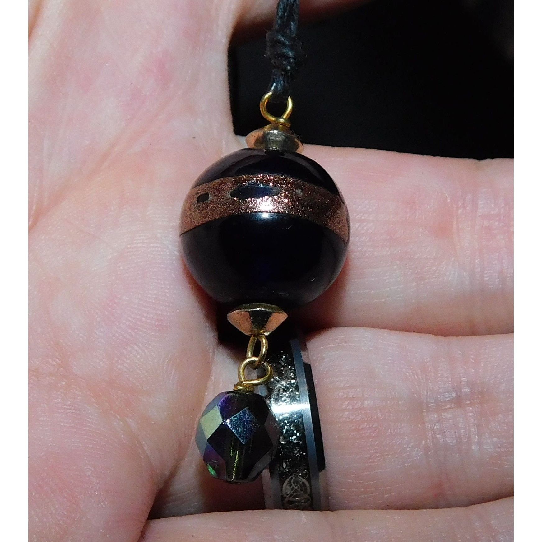 Handmade Simple Handmade Glass Bead Pendant Necklace Size ONE SIZE - 4 Thumbnail