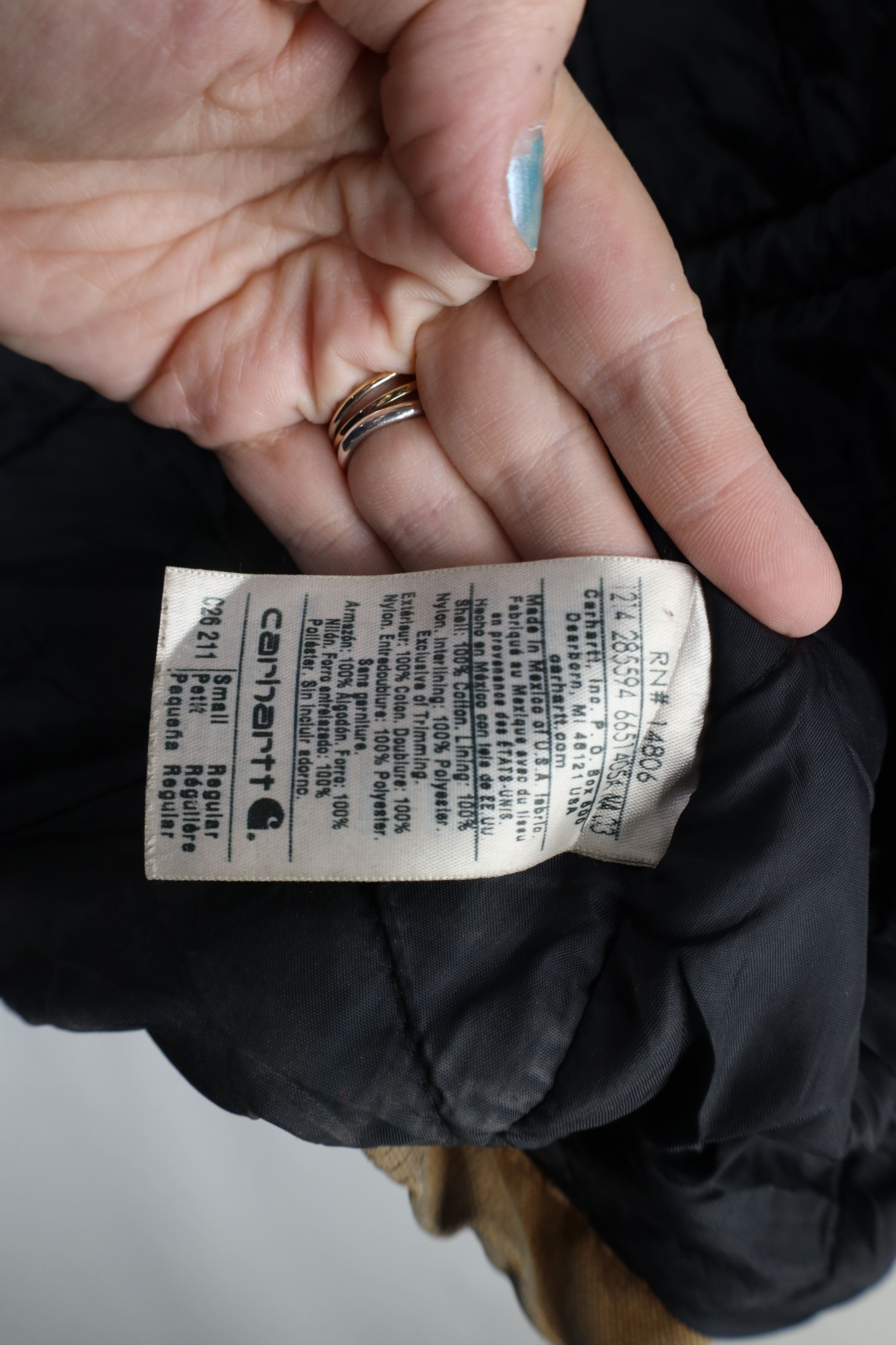Carhartt × Vintage Vintage Carhartt Spell Out Quilted Canvas Chore Barn Jacket Size US S / EU 44-46 / 1 - 11 Thumbnail