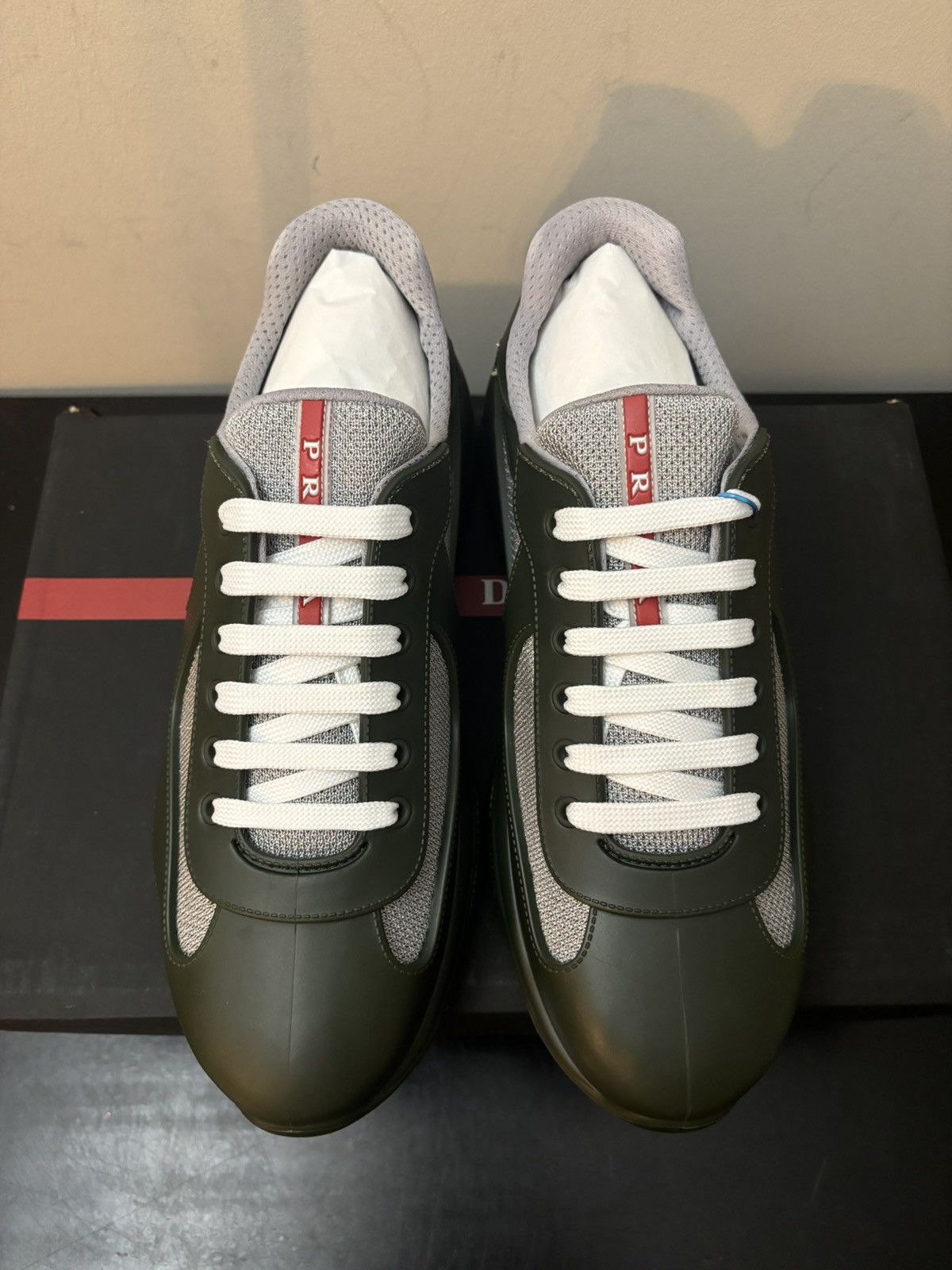 Prada Prada America’s Cup Soft Rubber Dark Green Size US 10 / EU 43 - 2 Thumbnail