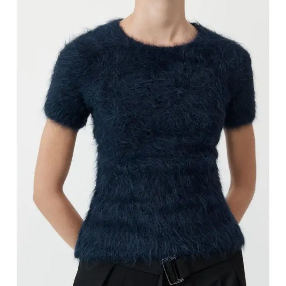 St. Agni St Agni | Alpaca Baby Tee In Midnight Blue S Size S / US 4 / IT 40 - 1 Thumbnail