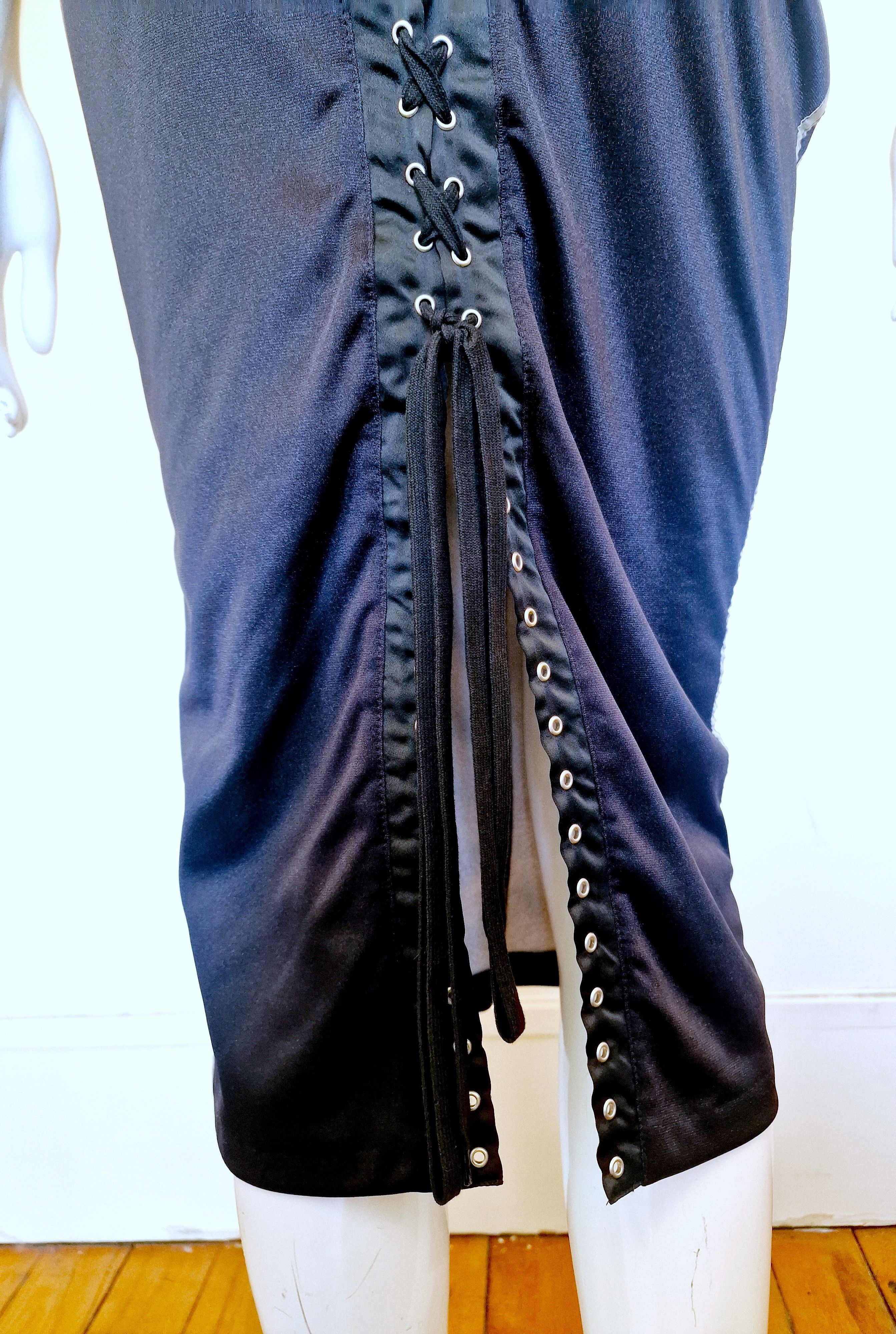 Jean Paul Gaultier D&G Dolce and Gabbana Radio Corset Lace Up High Waist Skirt Size 27" / US 4 / IT 40 - 8 Thumbnail