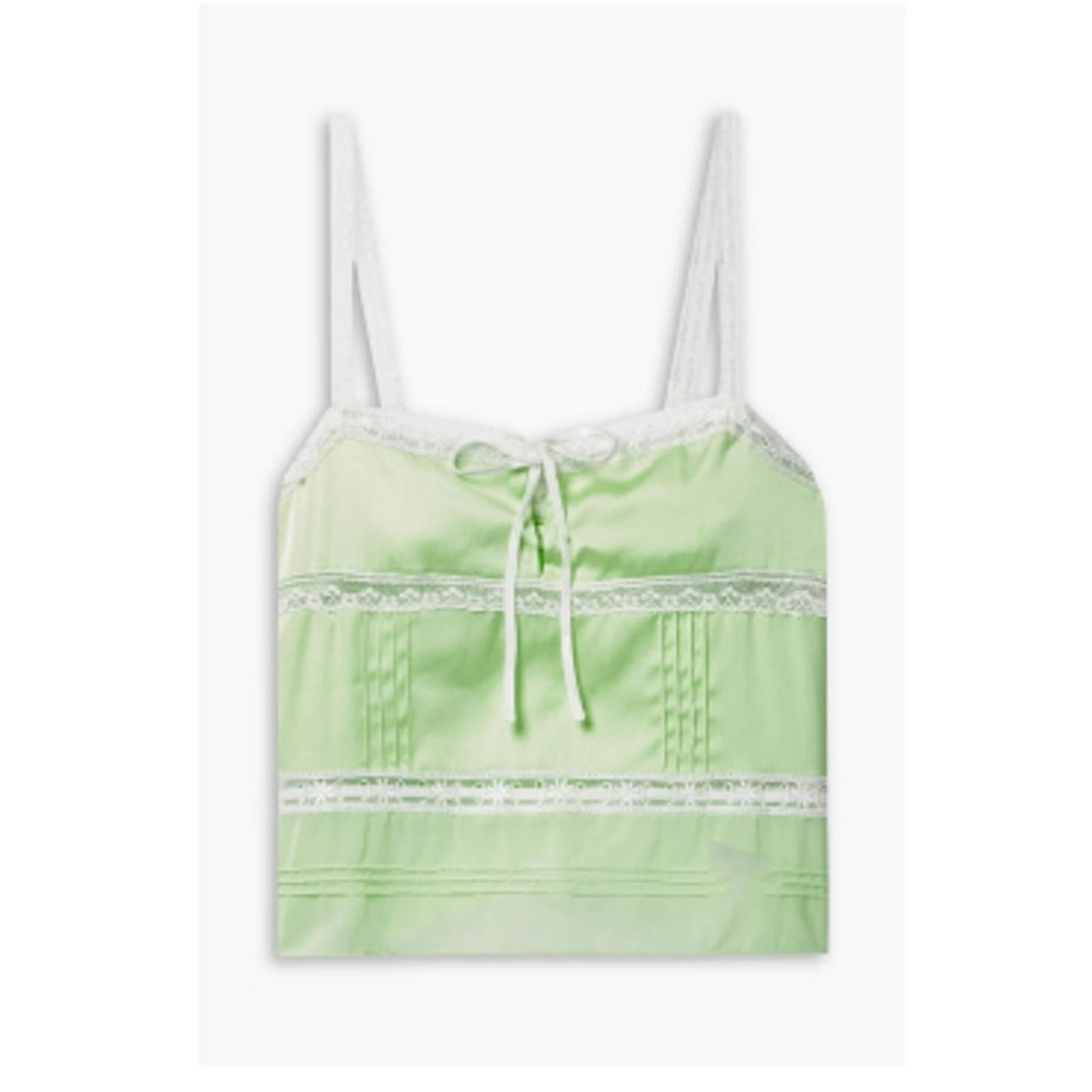 LoveShackFancy LoveShackFancy Sunny Lace Trimmed Pintucked Camisole Size XL / US 12-14 / IT 48-50 - 1 Thumbnail