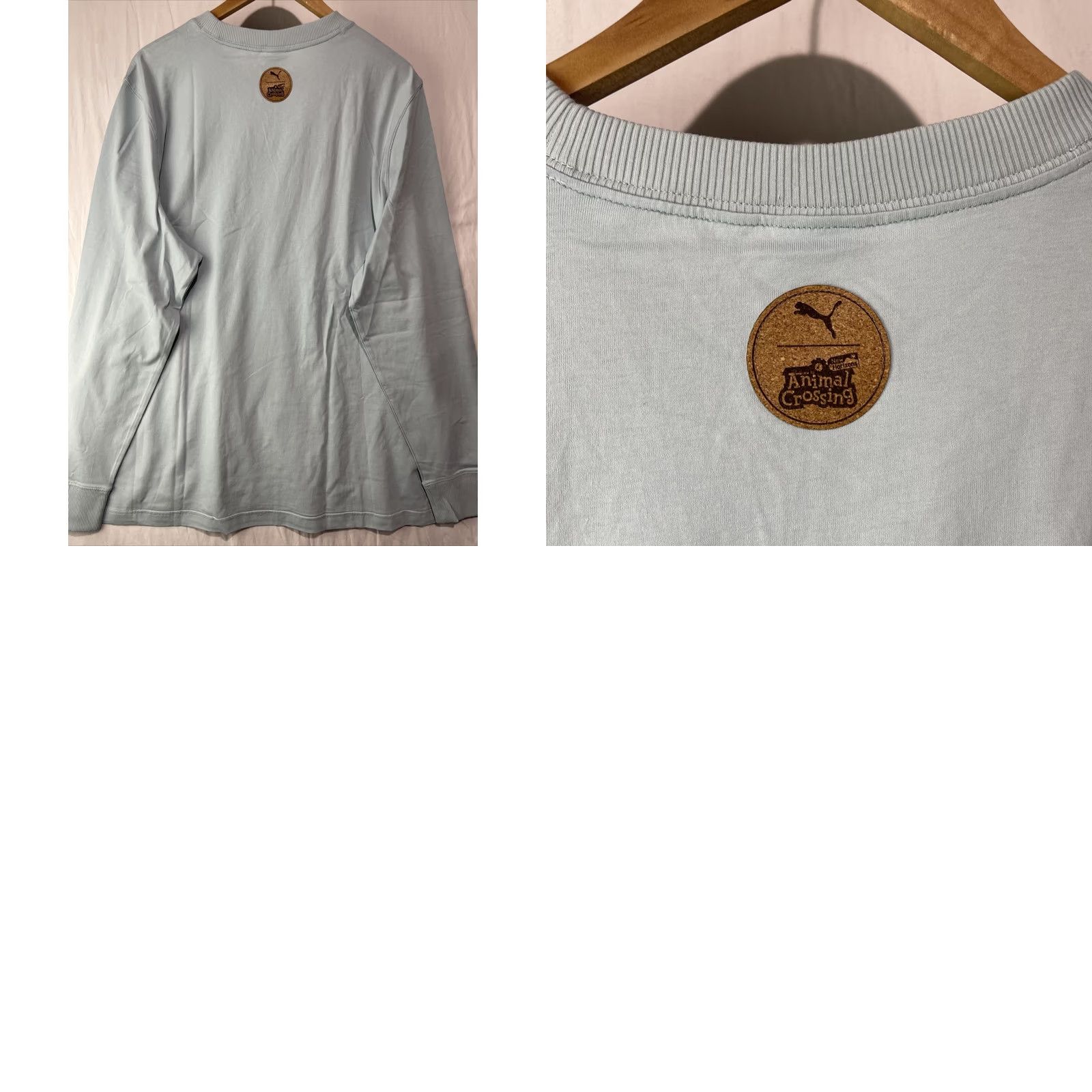 Puma PUMA Horizons Animal Crossing Shirt Mens XL Long Sleeve Graphic Print Blue Cotton Crew Neck Logo Size US XL / EU 56 / 4 - 9 Thumbnail