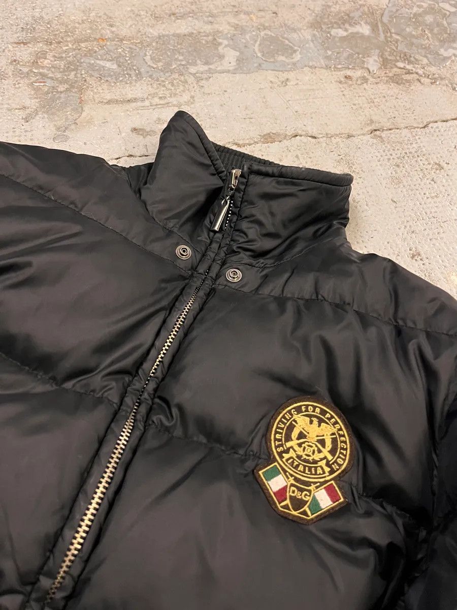 Dolce & Gabbana AW2003 Dolce & Gabbana Embroidered Logo Patch Black Puffer Jacket Size US M / EU 48-50 / 2 - 5 Thumbnail