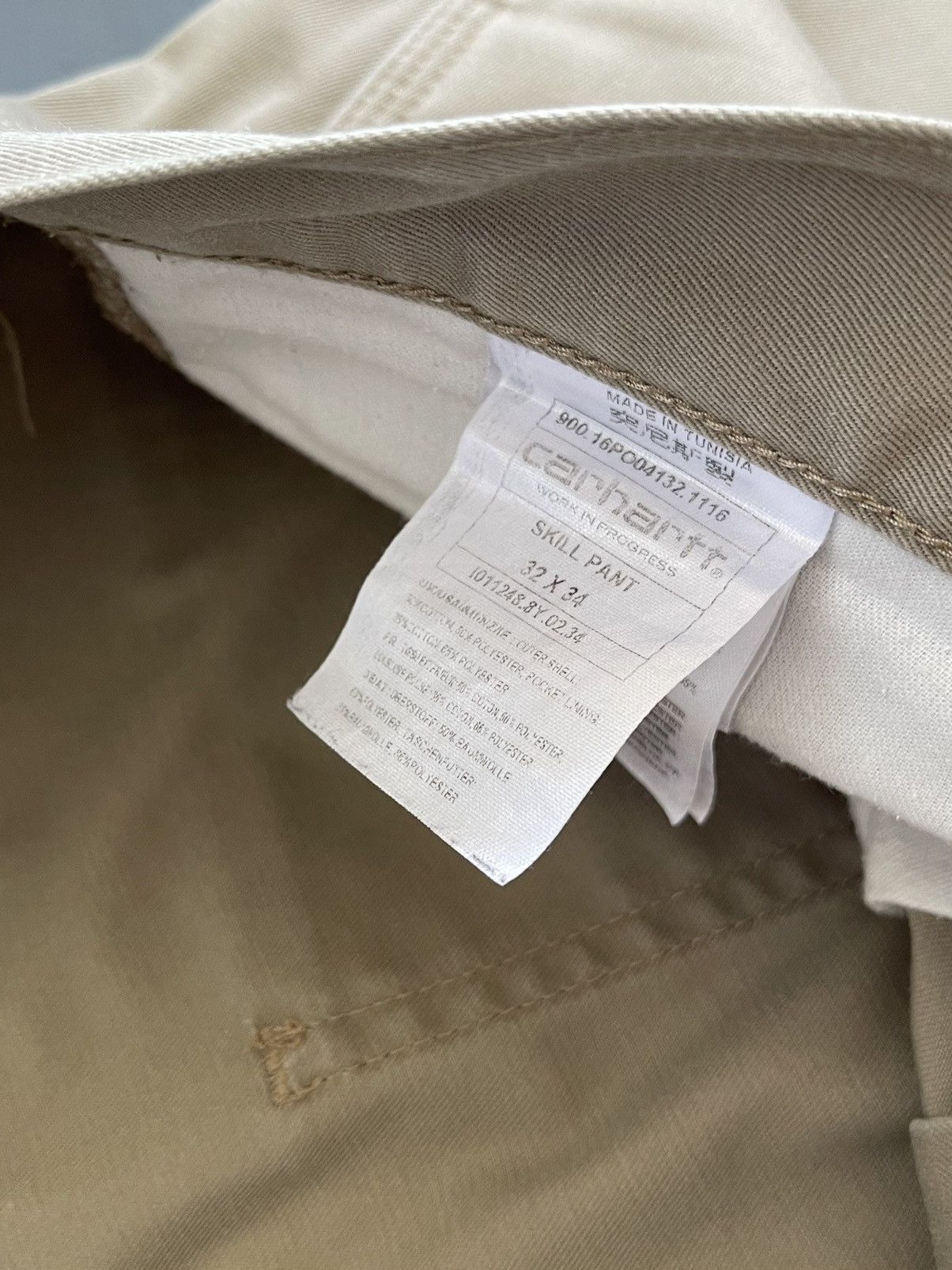Carhartt Carhartt Beige Vintage Single Knee Skill Pants Pocket Logo Size US 32 / EU 48 - 7 Thumbnail