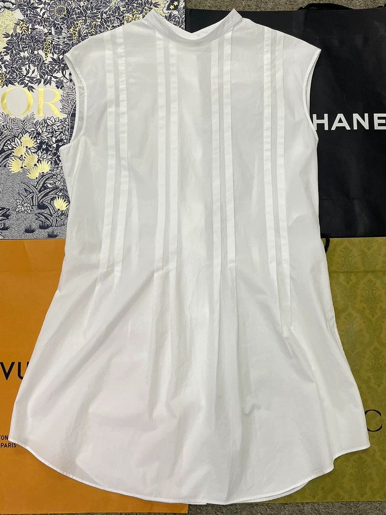 Chanel Chanel White sleeveless shirt dress Size XS / US 0-2 / IT 36-38 - 1 Thumbnail