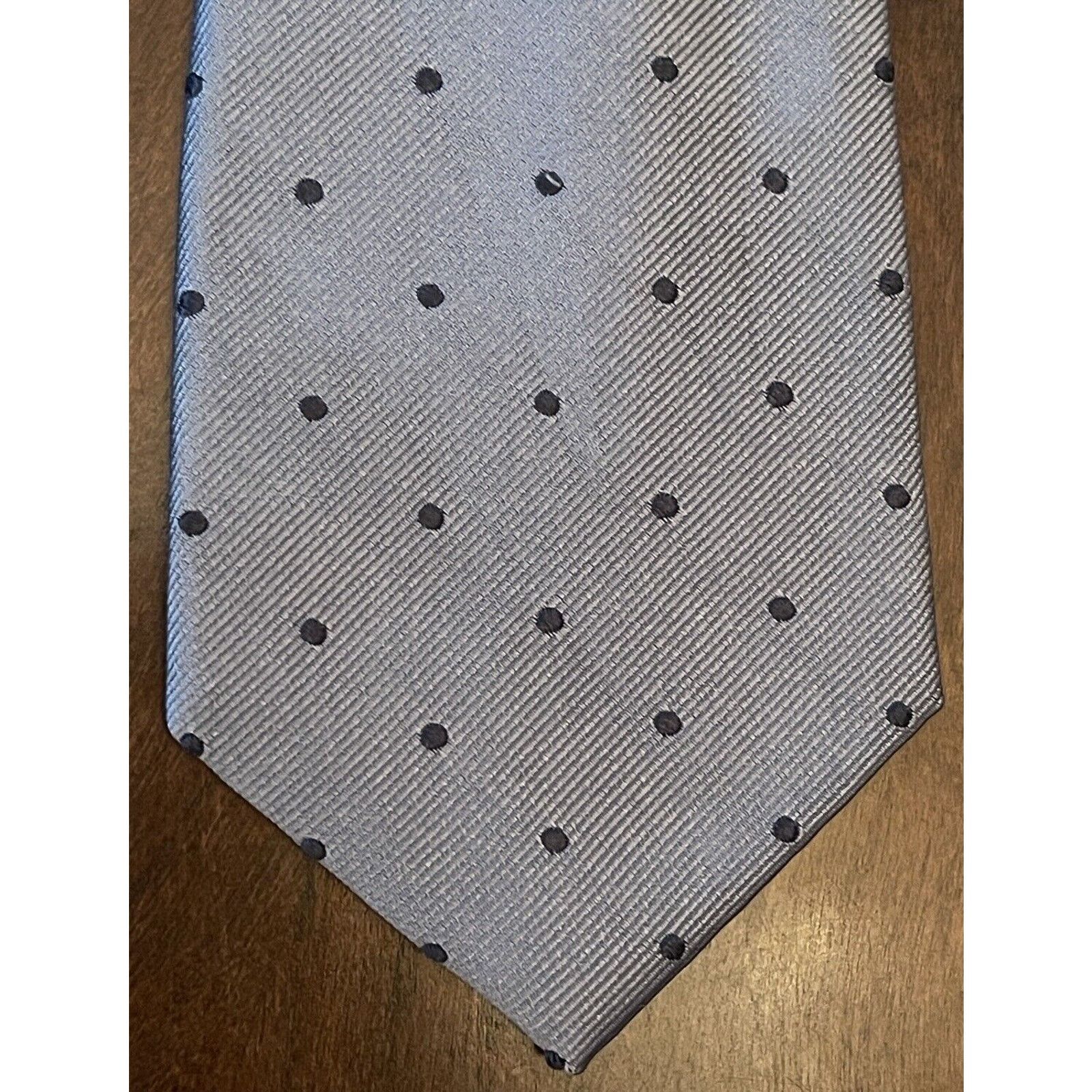 Covington Covington Gray Black Repp 100% Silk Made In China Size ONE SIZE - 1 Thumbnail