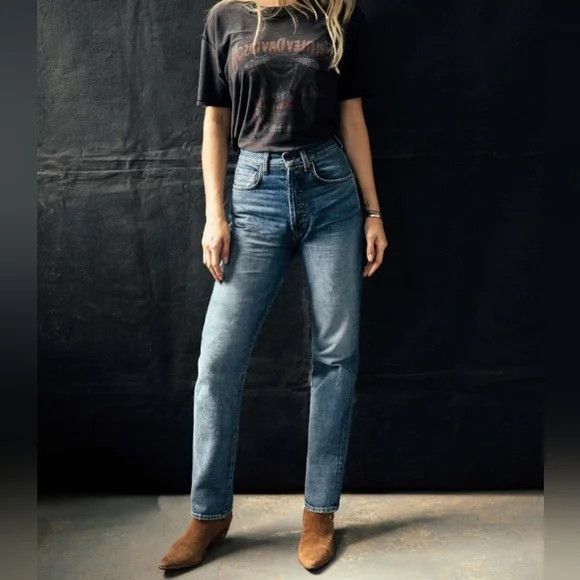 Imogene + Willie Imogene + Willie Harper Jeans Size 32 Decatur Wash Size 32" / US 10 / IT 46 - 9 Thumbnail