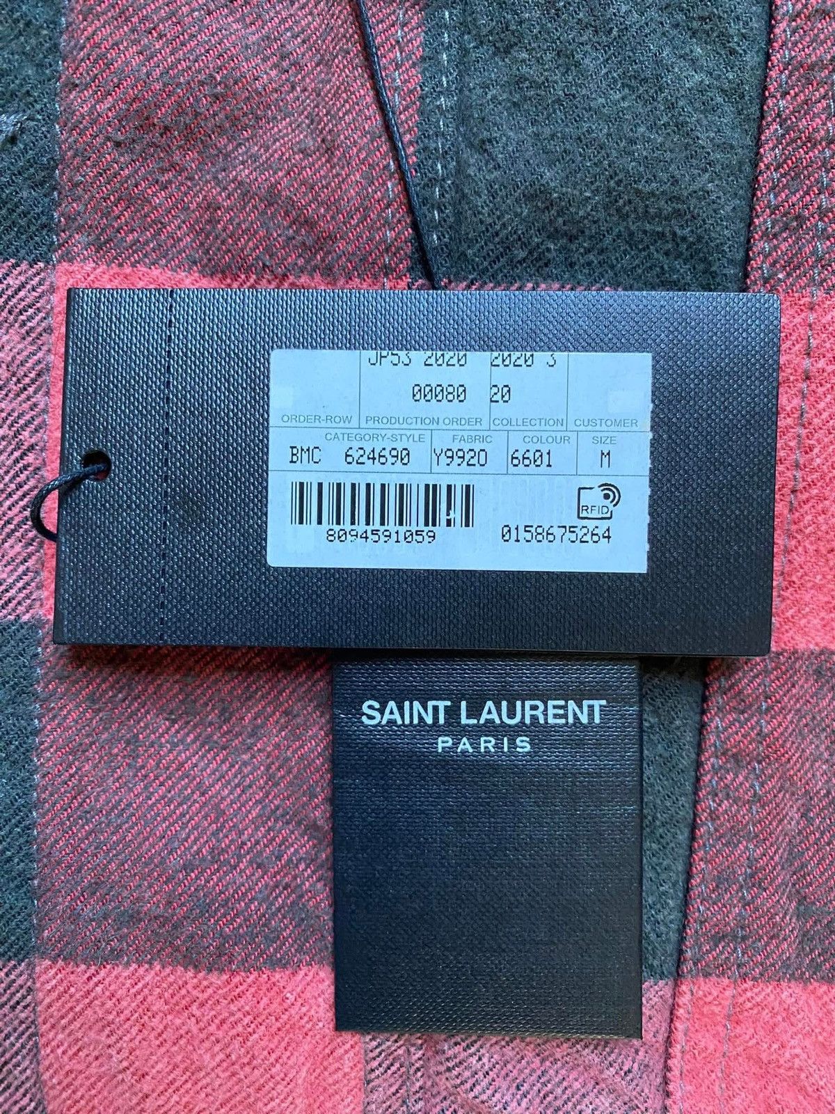 Saint Laurent Paris Saint Laurent Red Trucker Jacket Size US M / EU 48-50 / 2 - 5 Thumbnail