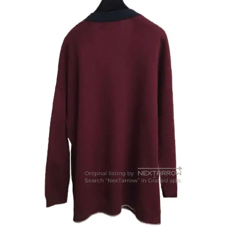 Loewe Loewe Elegant Wine Red Wool Cardigan . Size XXS / US 00 / IT 34 - 8 Thumbnail