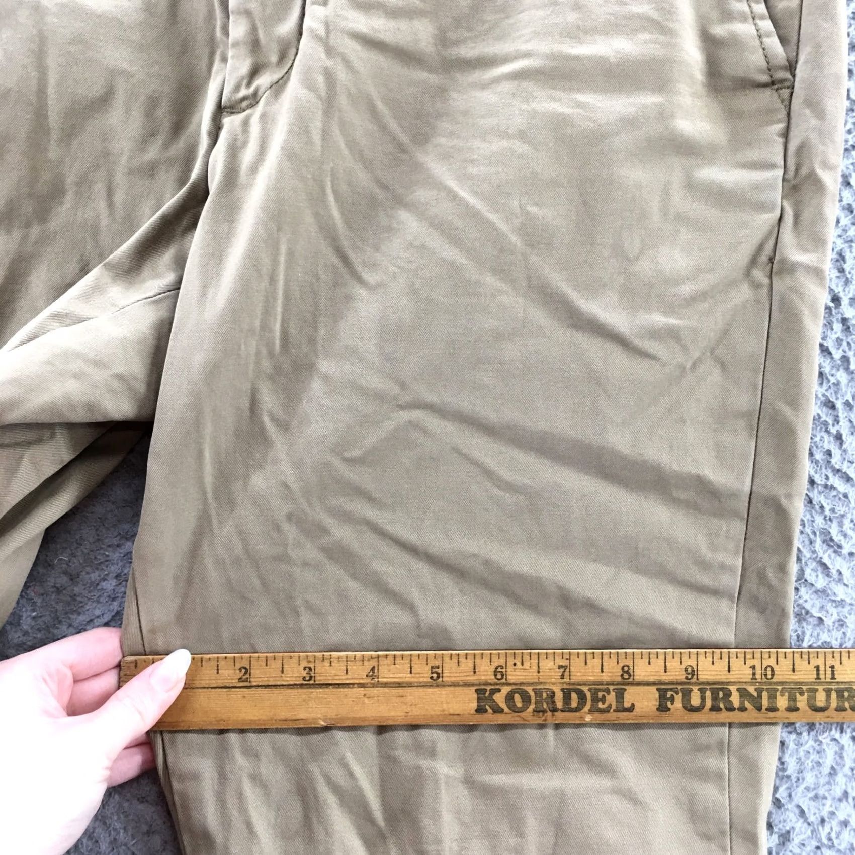 Banana Republic Banana Republic Athletic Fit Chino Pants Mens 31x30 Brown Casual Size US 31 - 7 Thumbnail